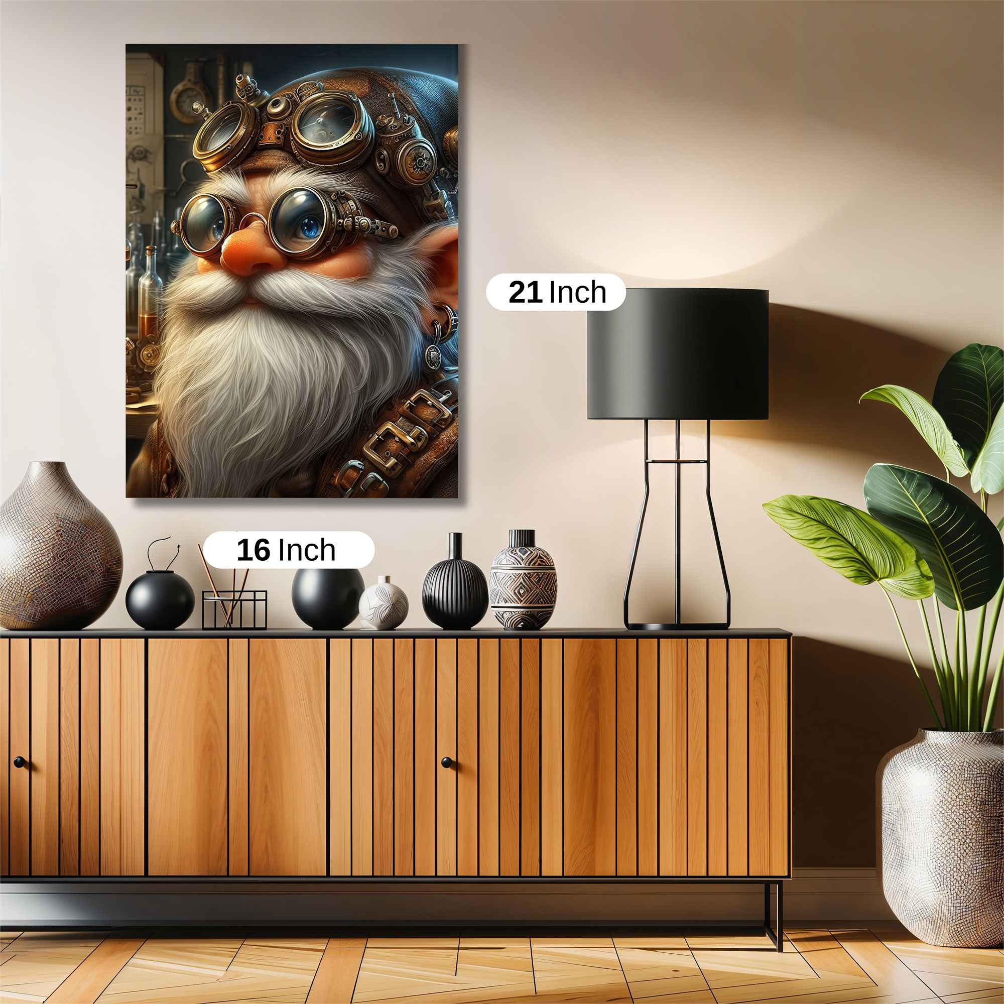 Gnome Inventor Safe Wall Magnetic / M