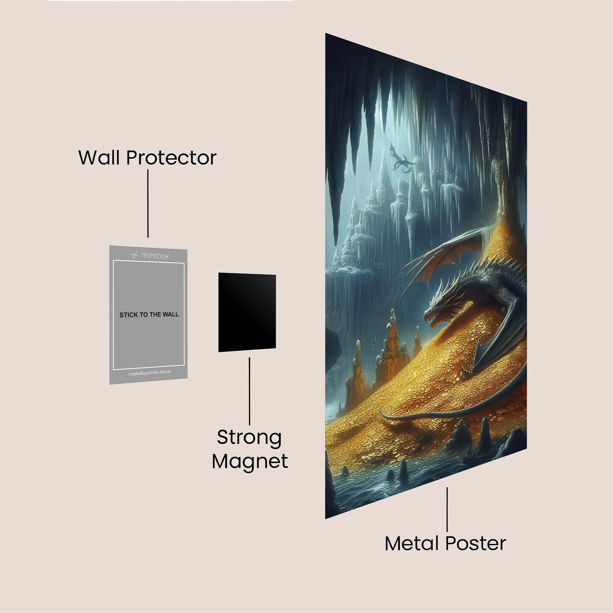 Dragon Hoard Safe Wall Magnetic / M