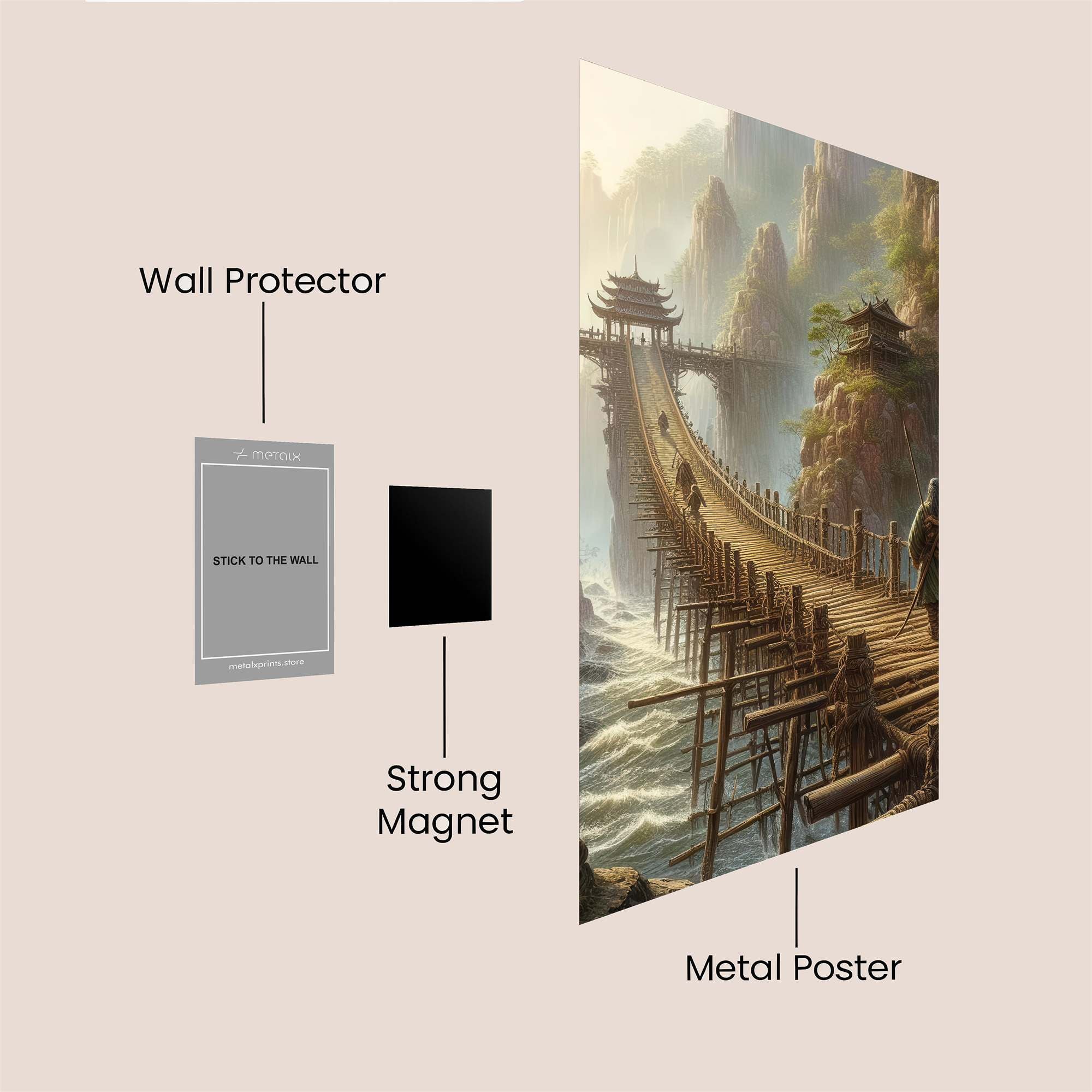 Monk's Journey Safe Wall Magnetic / M