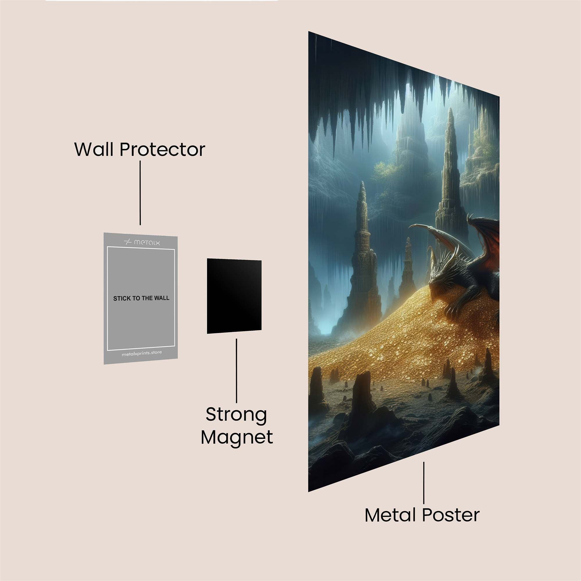 Dragon Hoard Safe Wall Magnetic / M