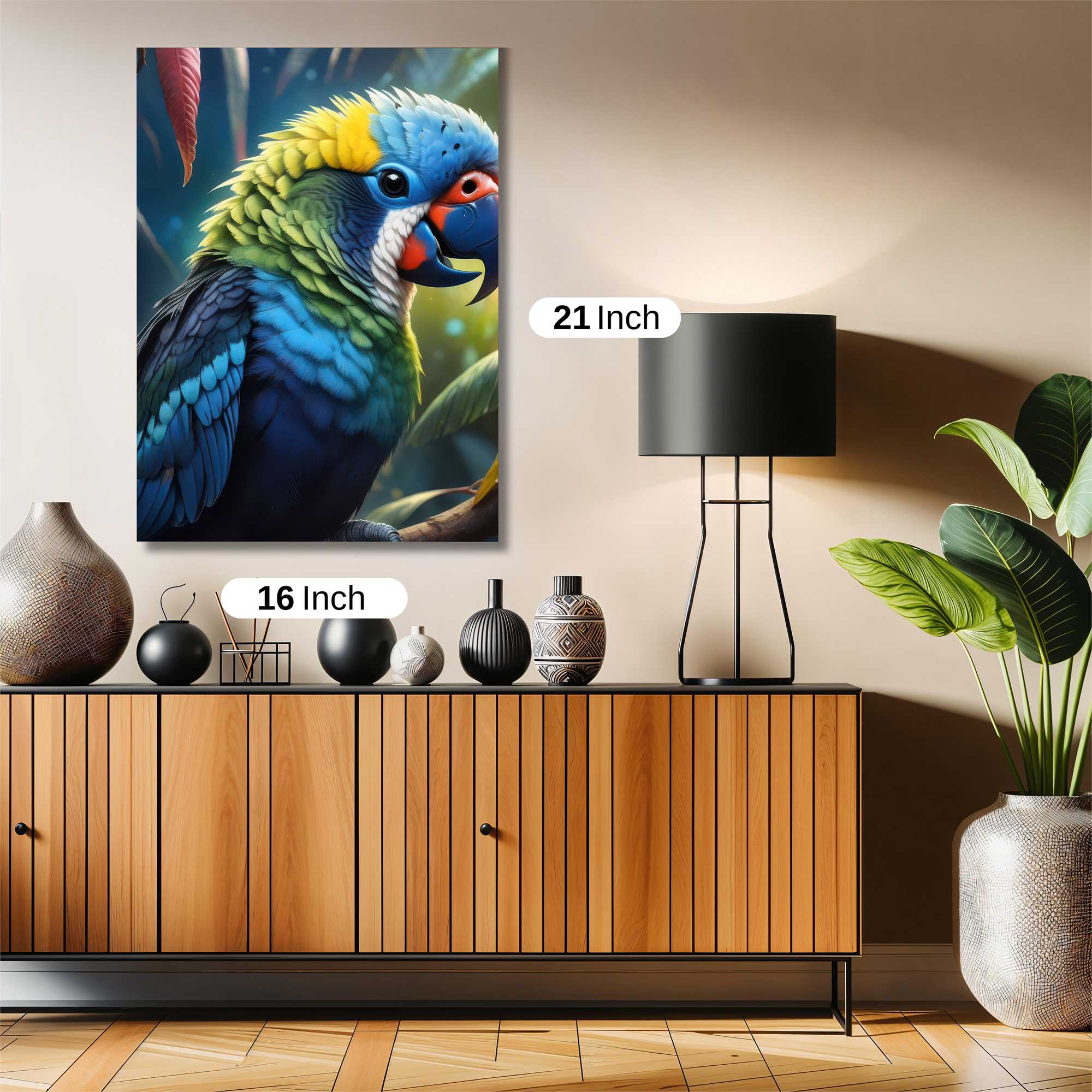 Parrot Whimsy Safe Wall Magnetic / M