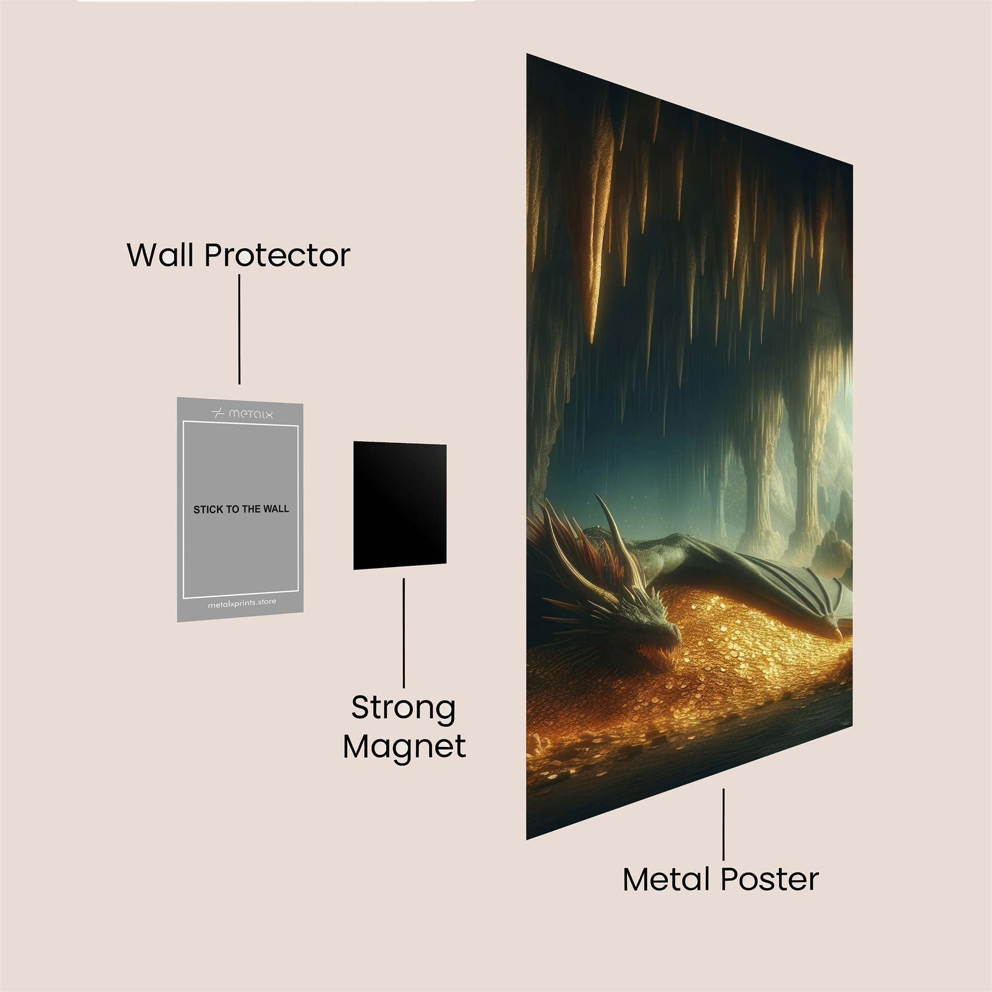 Dragon Hoard Safe Wall Magnetic / M