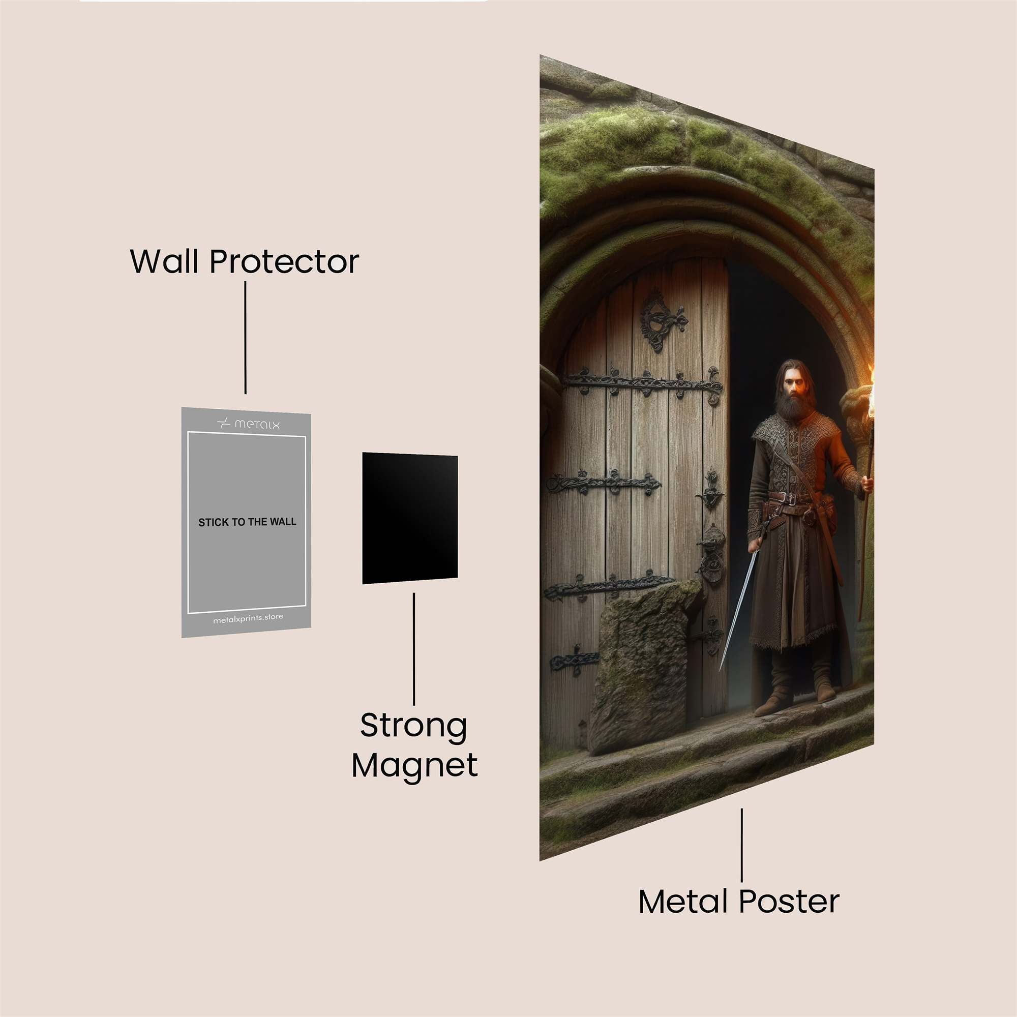 Knightly Vigil Safe Wall Magnetic / M