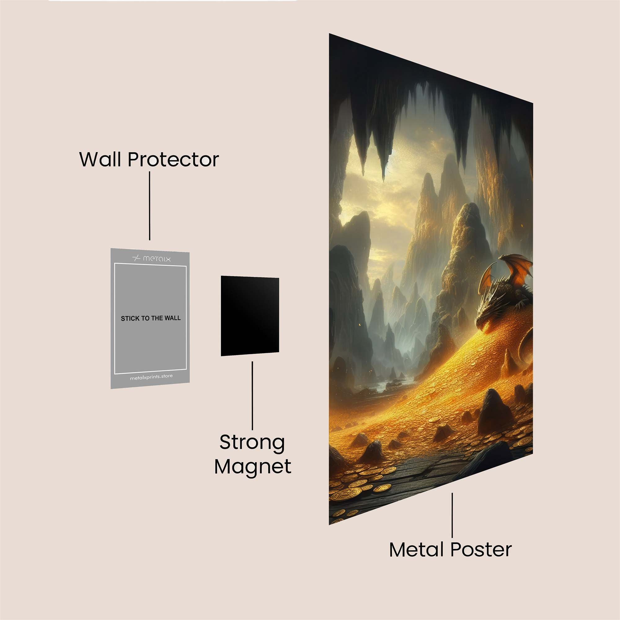 Dragon Hoard Safe Wall Magnetic / M