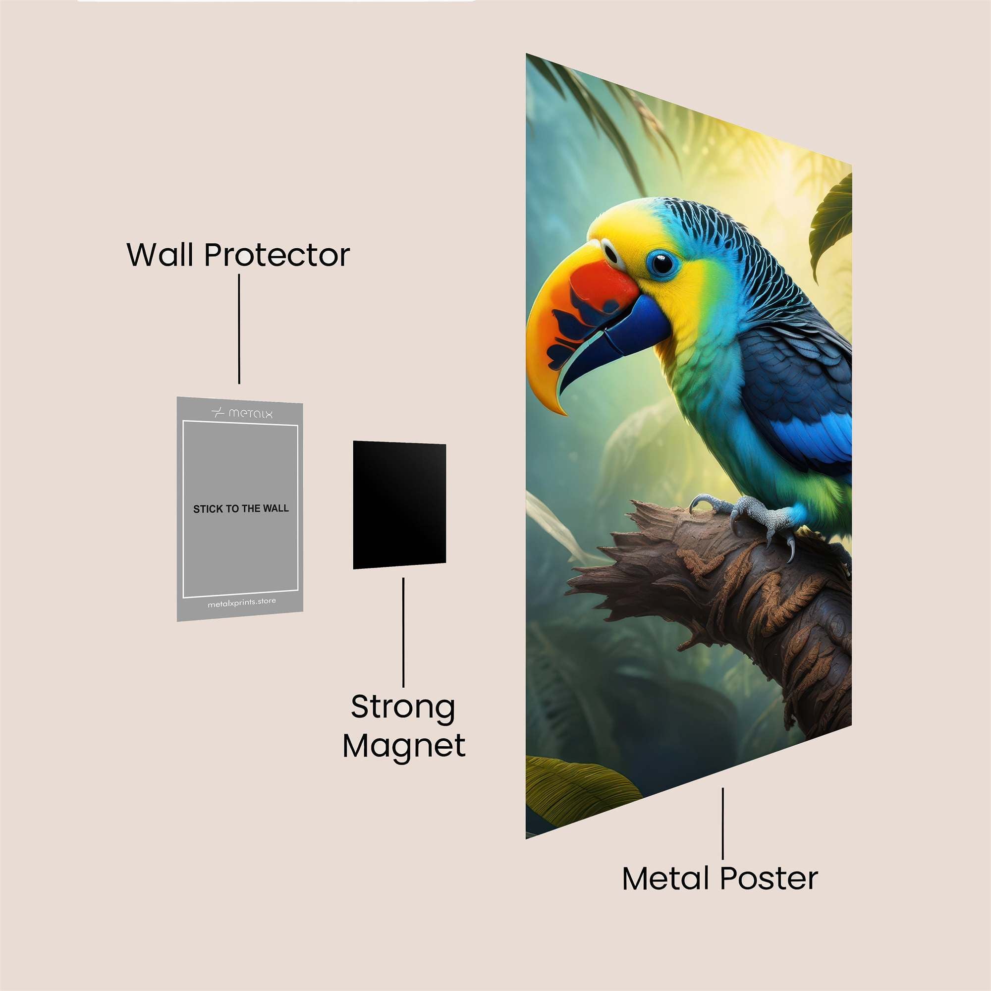 Rainbow Serenity Safe Wall Magnetic / M