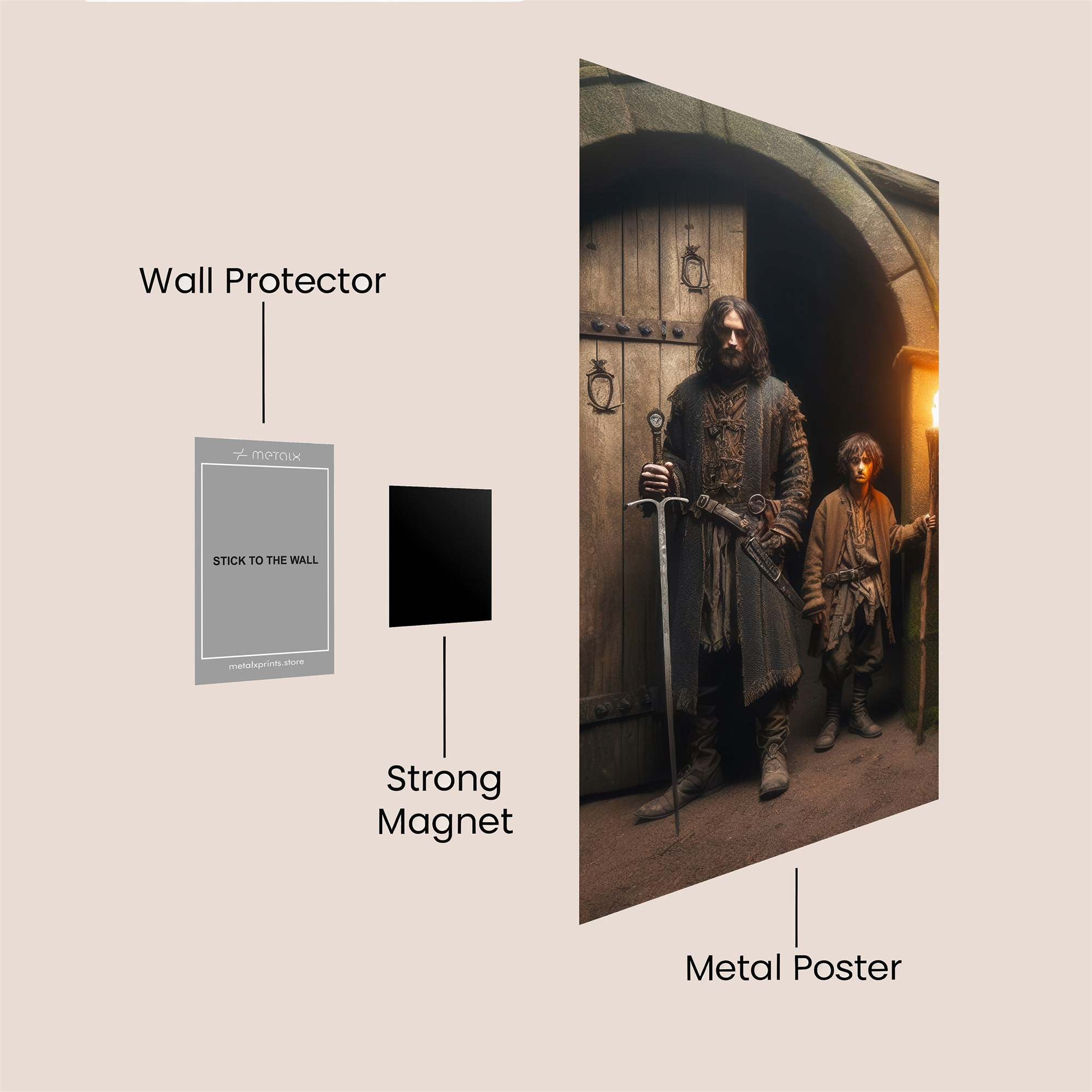 Strider Serene Safe Wall Magnetic / M