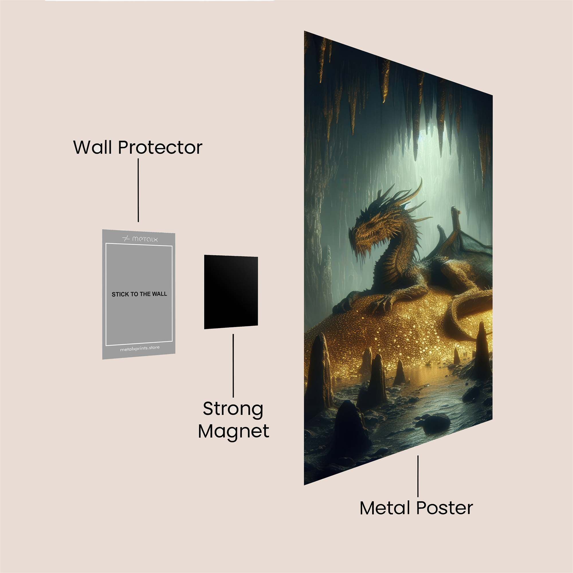Dragon Hoard Safe Wall Magnetic / M