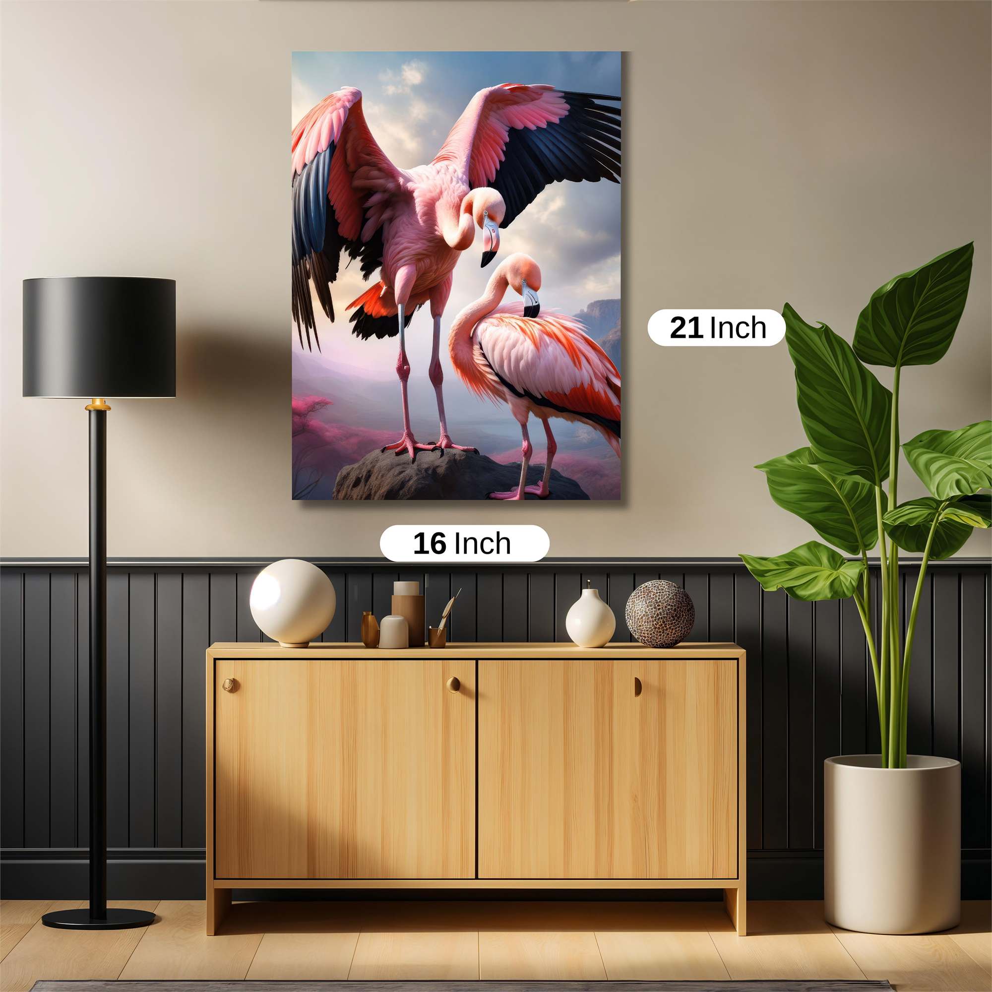 Flamingo Serenity Safe Wall Magnetic / M
