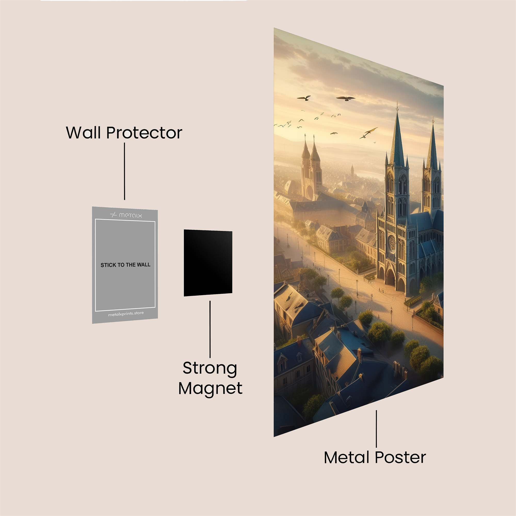 Chartres Serene Safe Wall Magnetic / M