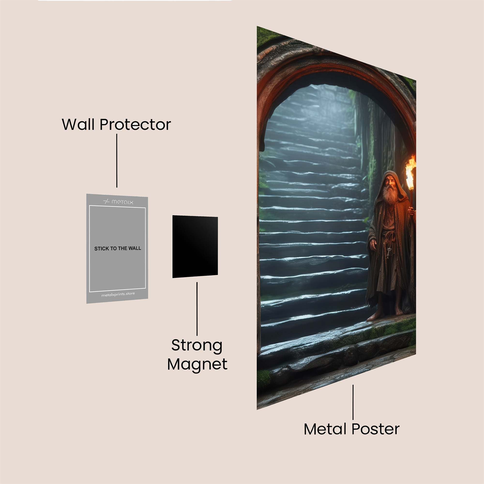 Wizard's Venture Safe Wall Magnetic / M