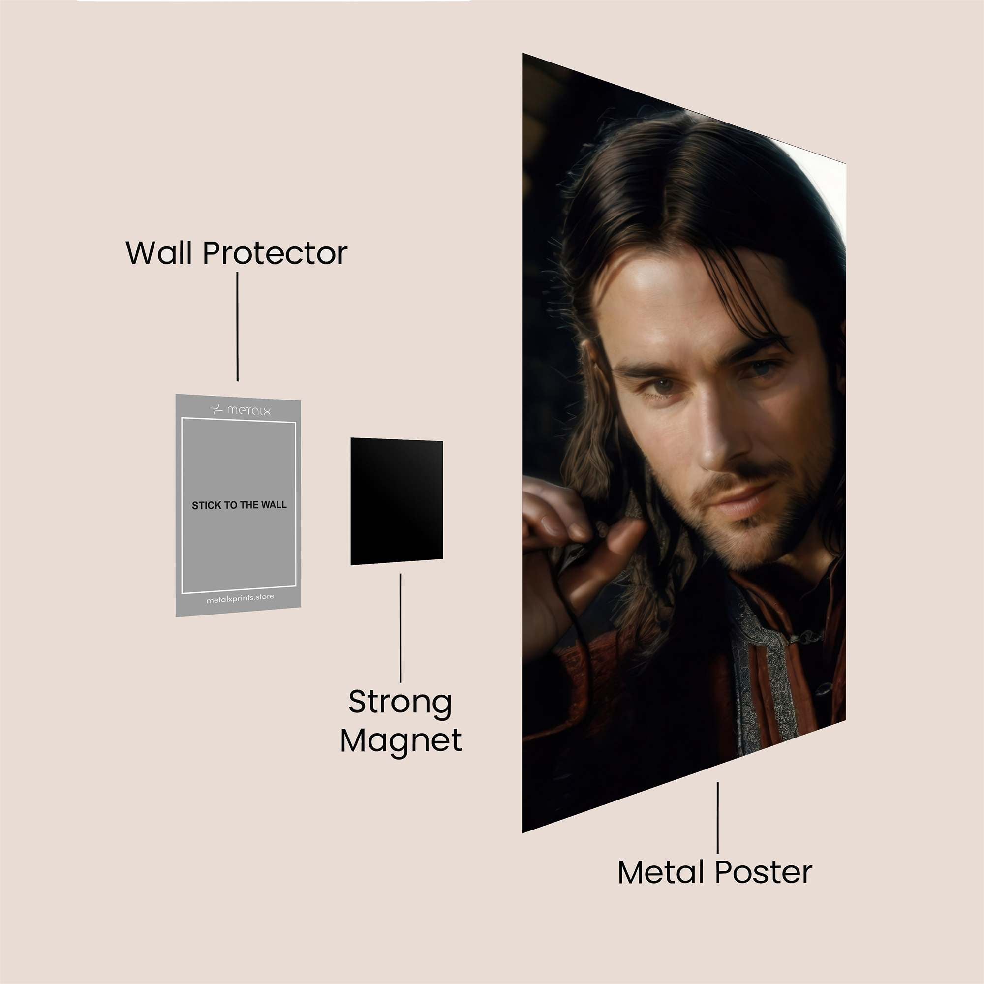 Aragorn Brooding Safe Wall Magnetic / M