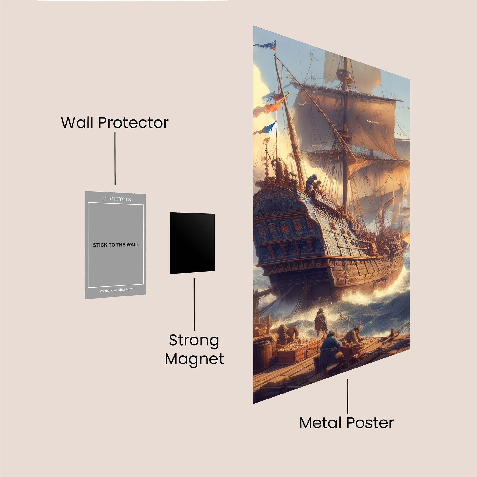Endeavour's Voyage Safe Wall Magnetic / M