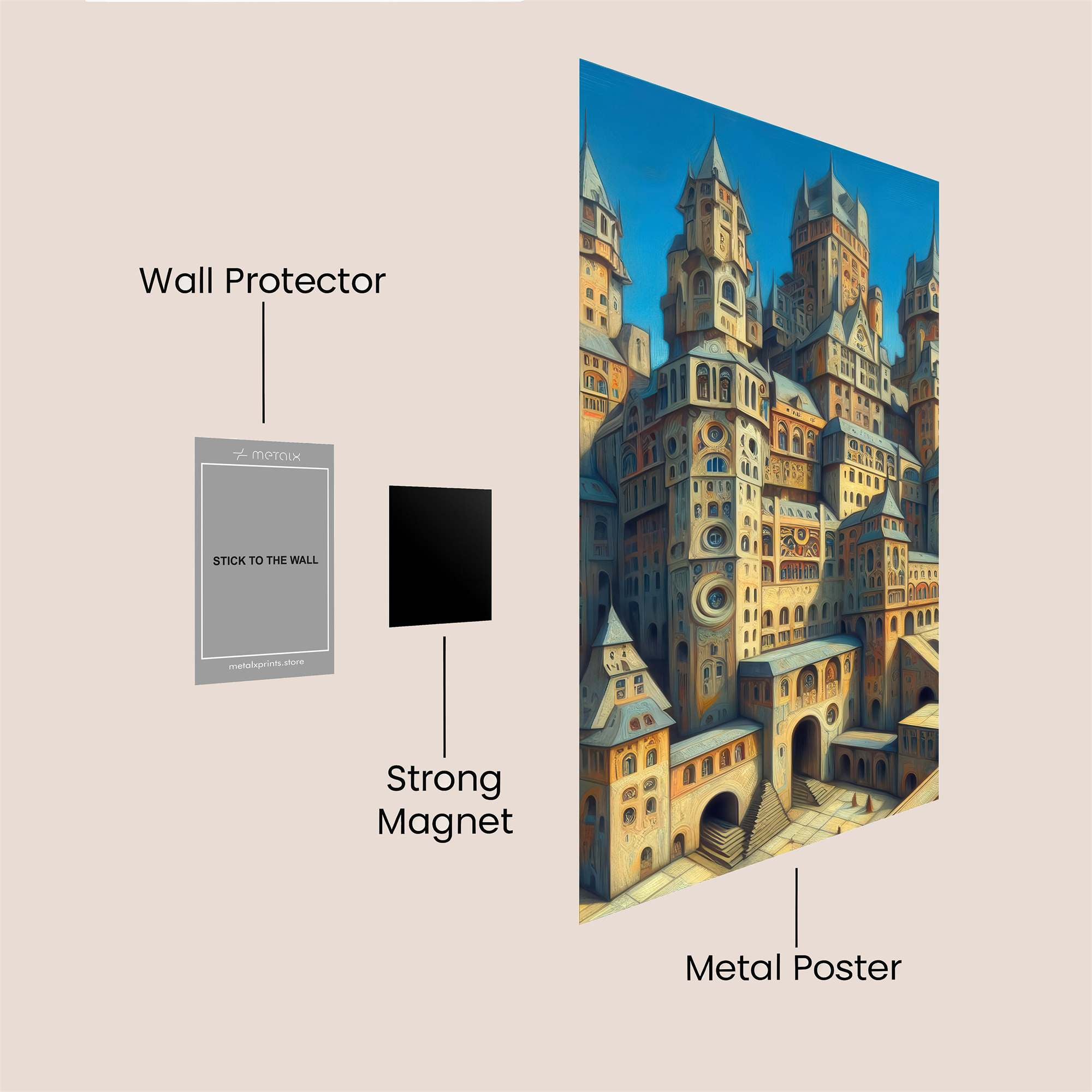 Castle Enigma Safe Wall Magnetic / M
