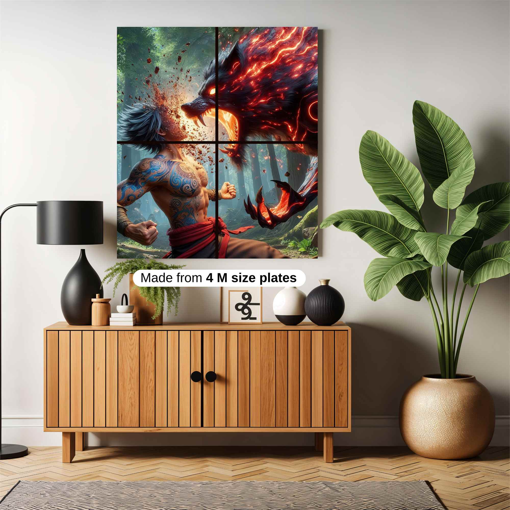 Wolf Fury Safe Wall Magnetic / M