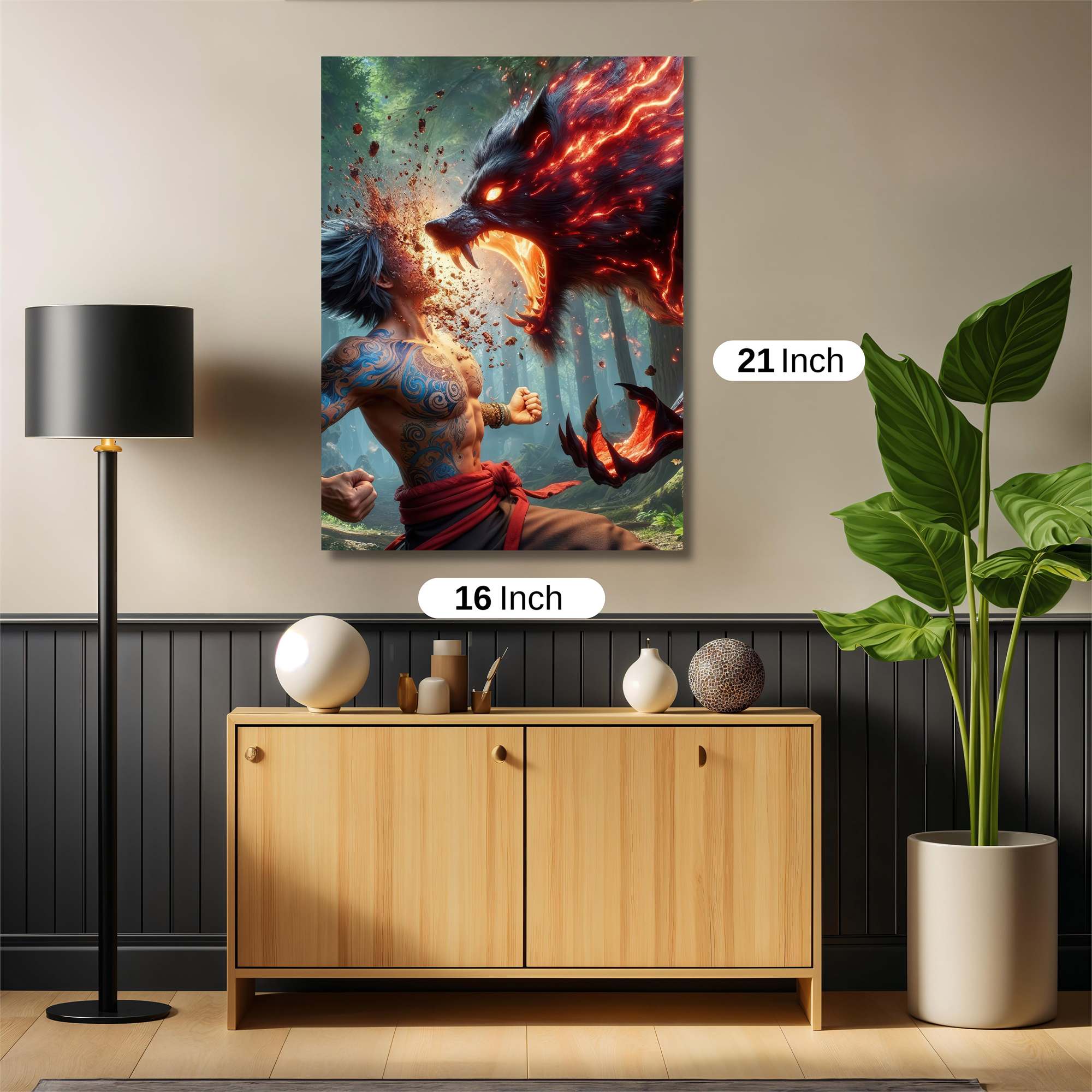 Wolf Fury Safe Wall Magnetic / M