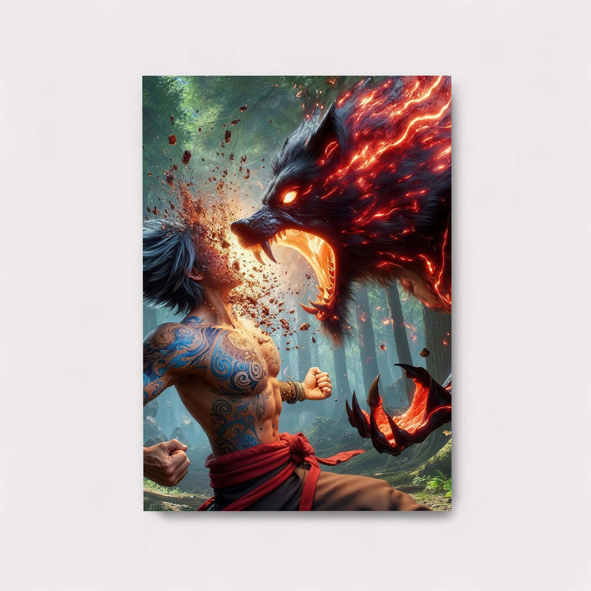 Wolf Fury Safe Wall Magnetic / M