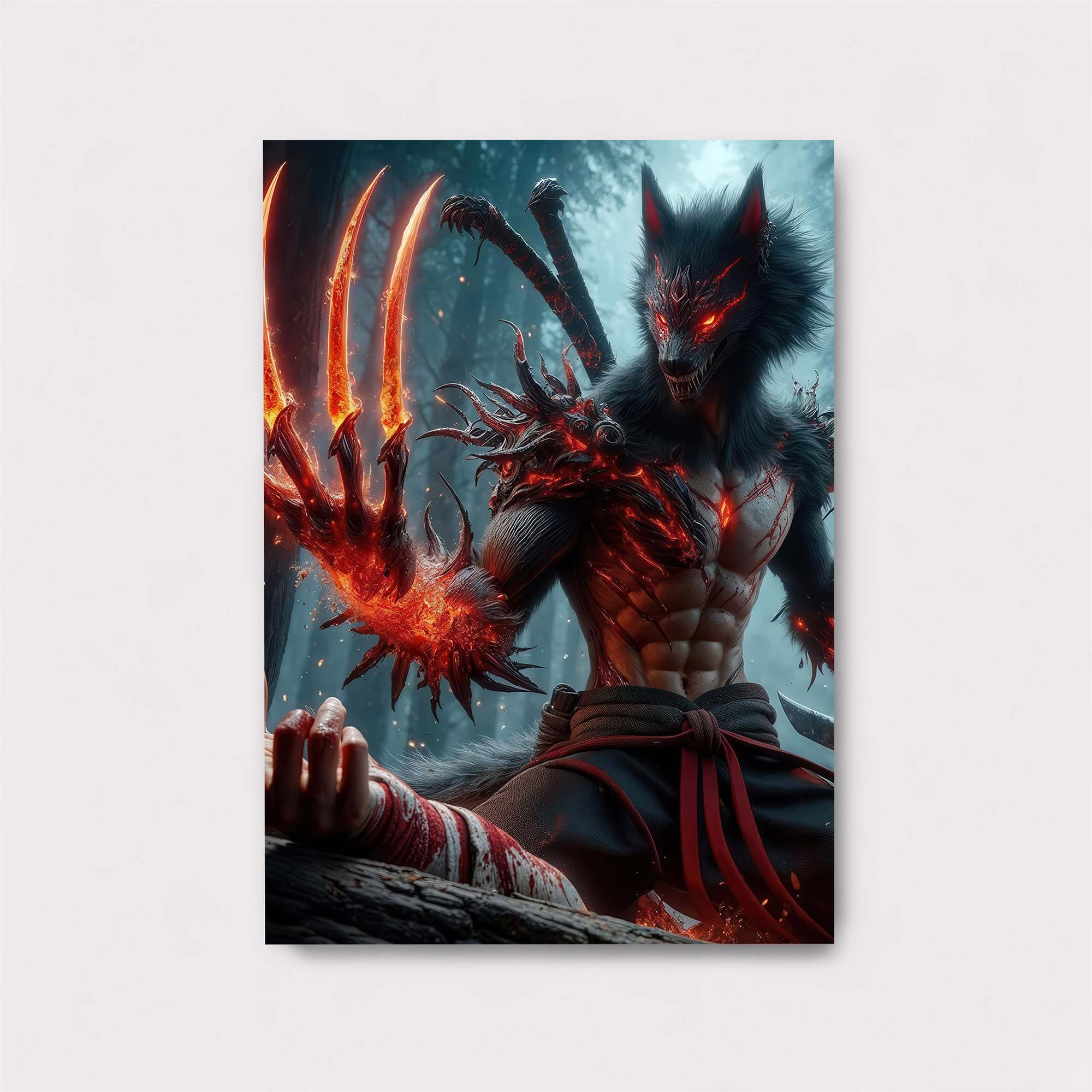 Wolf Inferno Safe Wall Magnetic / M