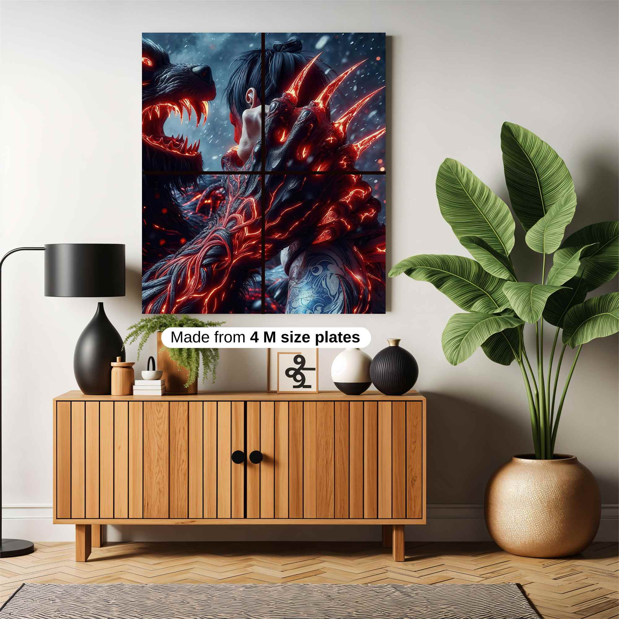 Wolf Confrontation Safe Wall Magnetic / M