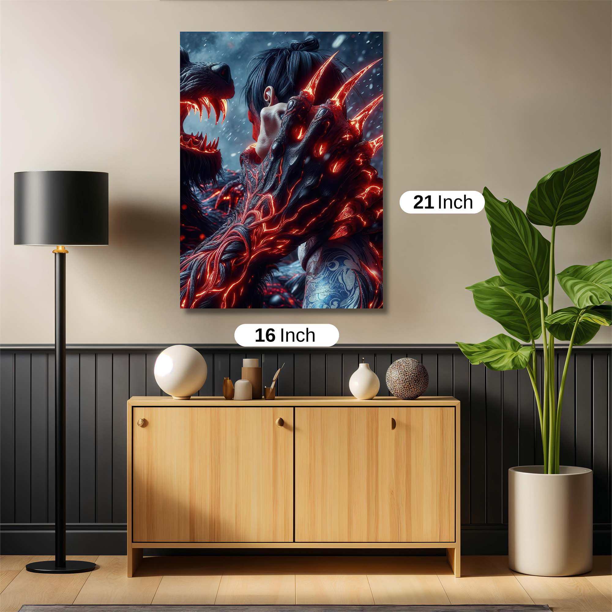 Wolf Confrontation Safe Wall Magnetic / M