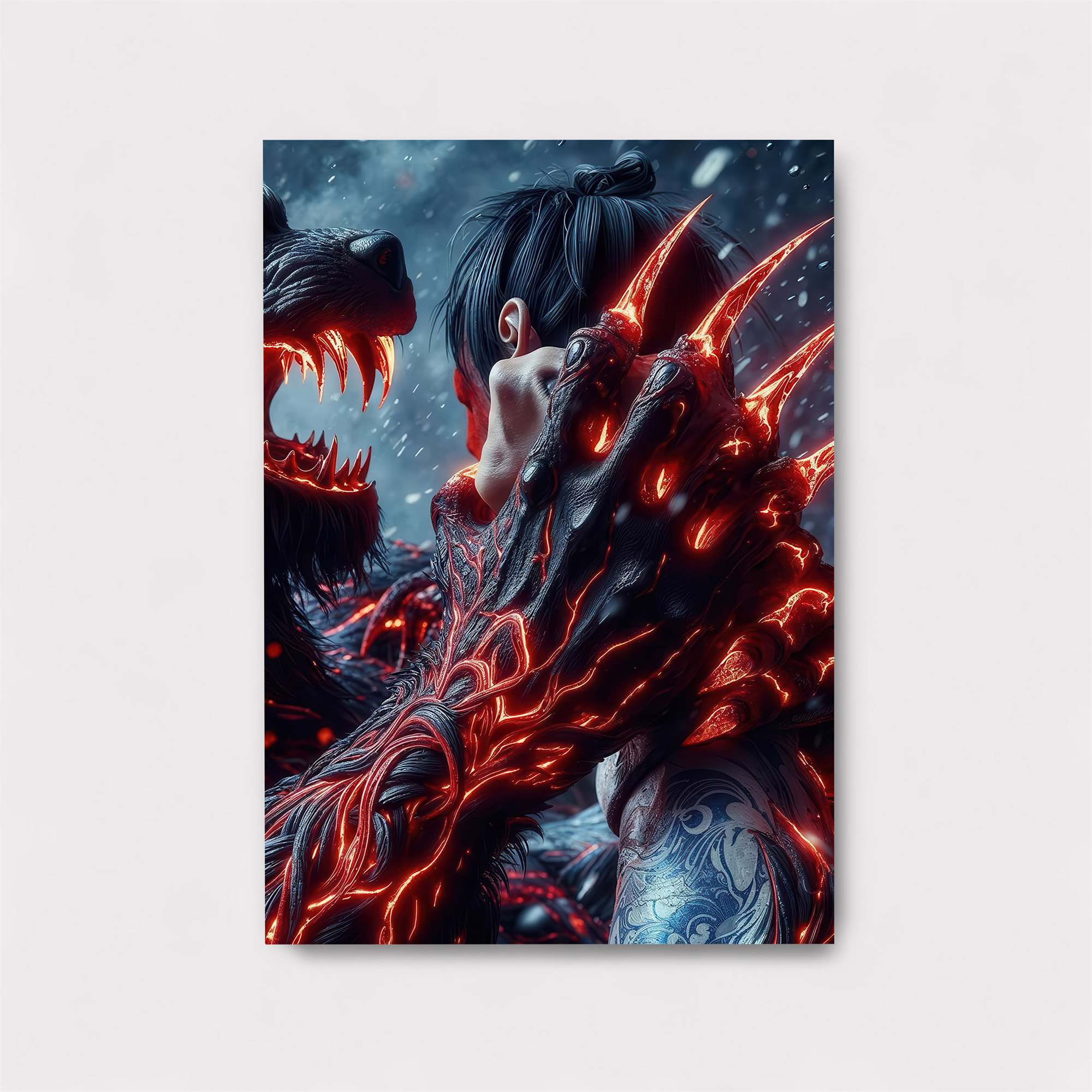 Wolf Confrontation Safe Wall Magnetic / M