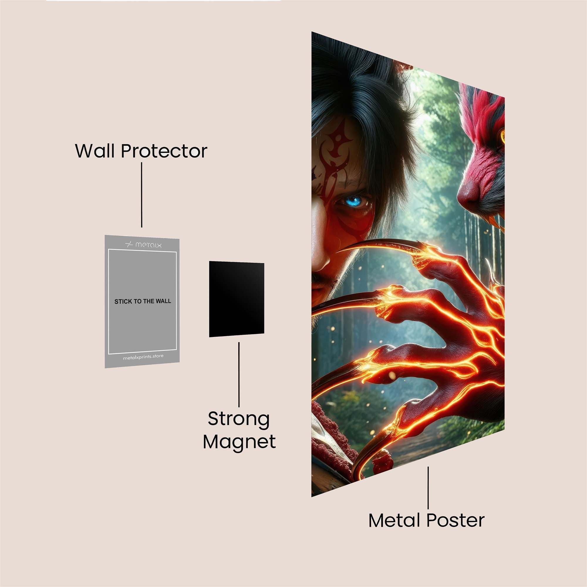 Wolfbane Fury Safe Wall Magnetic / M