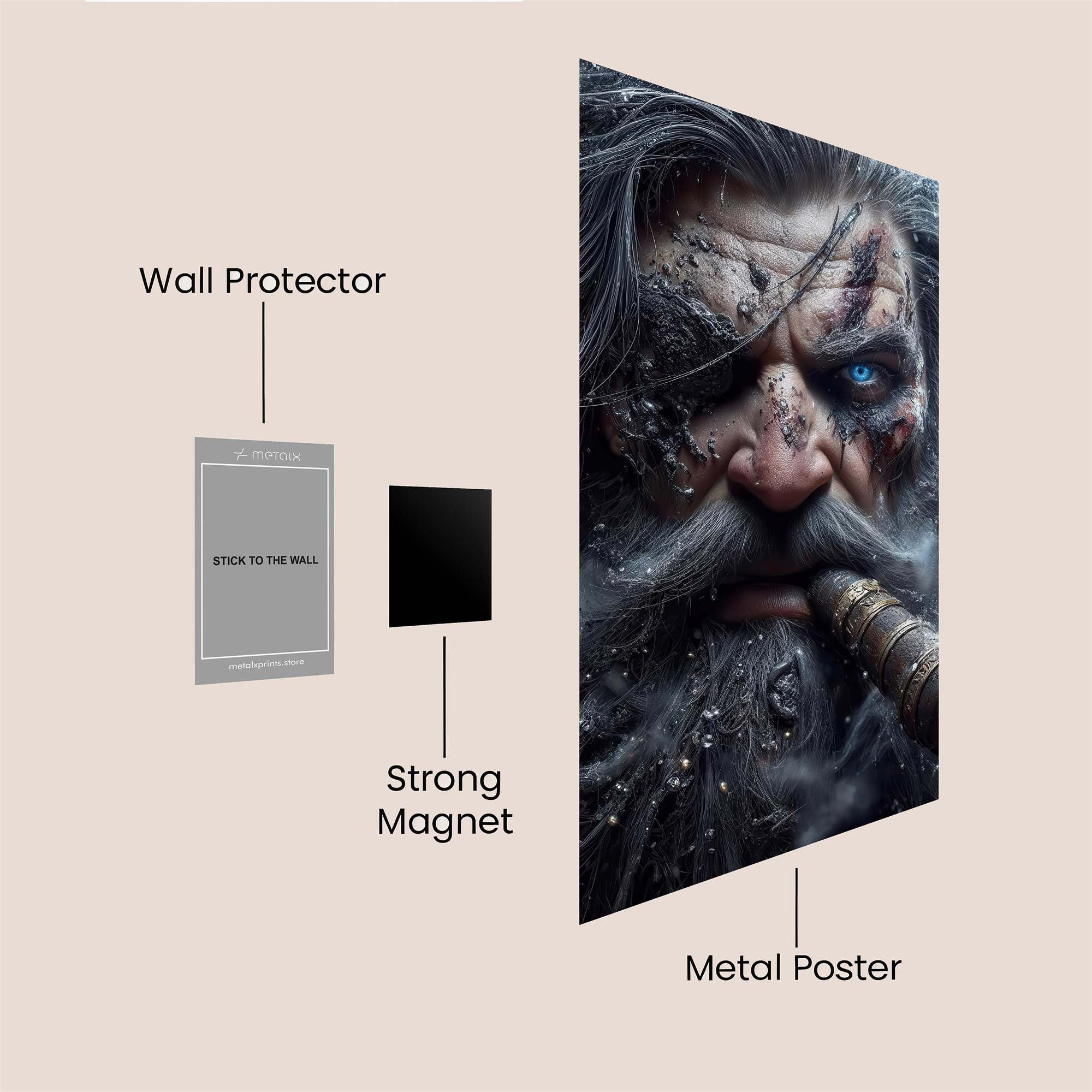 Odin's Wrath Safe Wall Magnetic / M