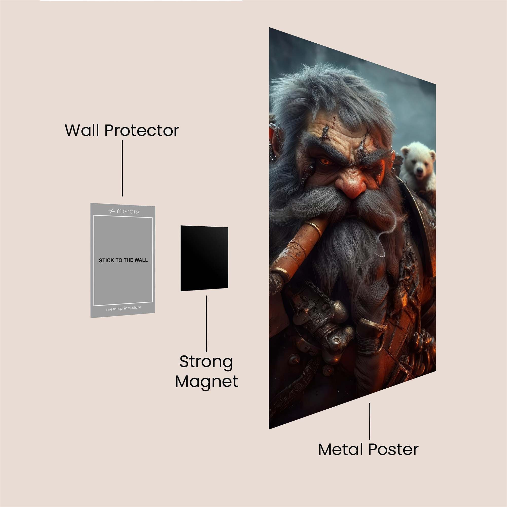 DwarfGuardian Safe Wall Magnetic / M