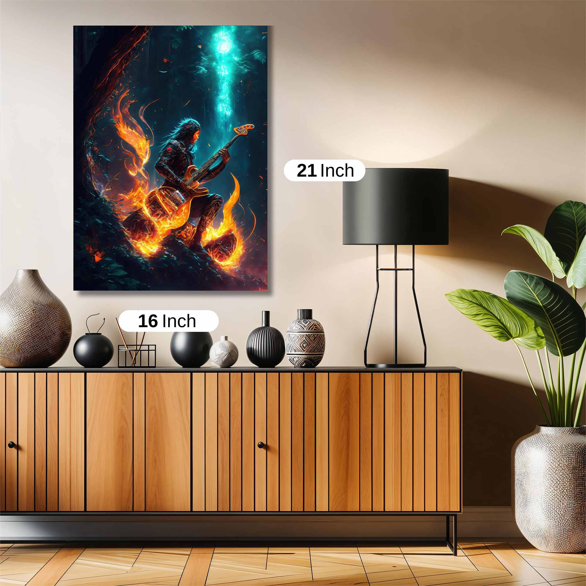 Guitar Inferno Safe Wall Magnetic / M