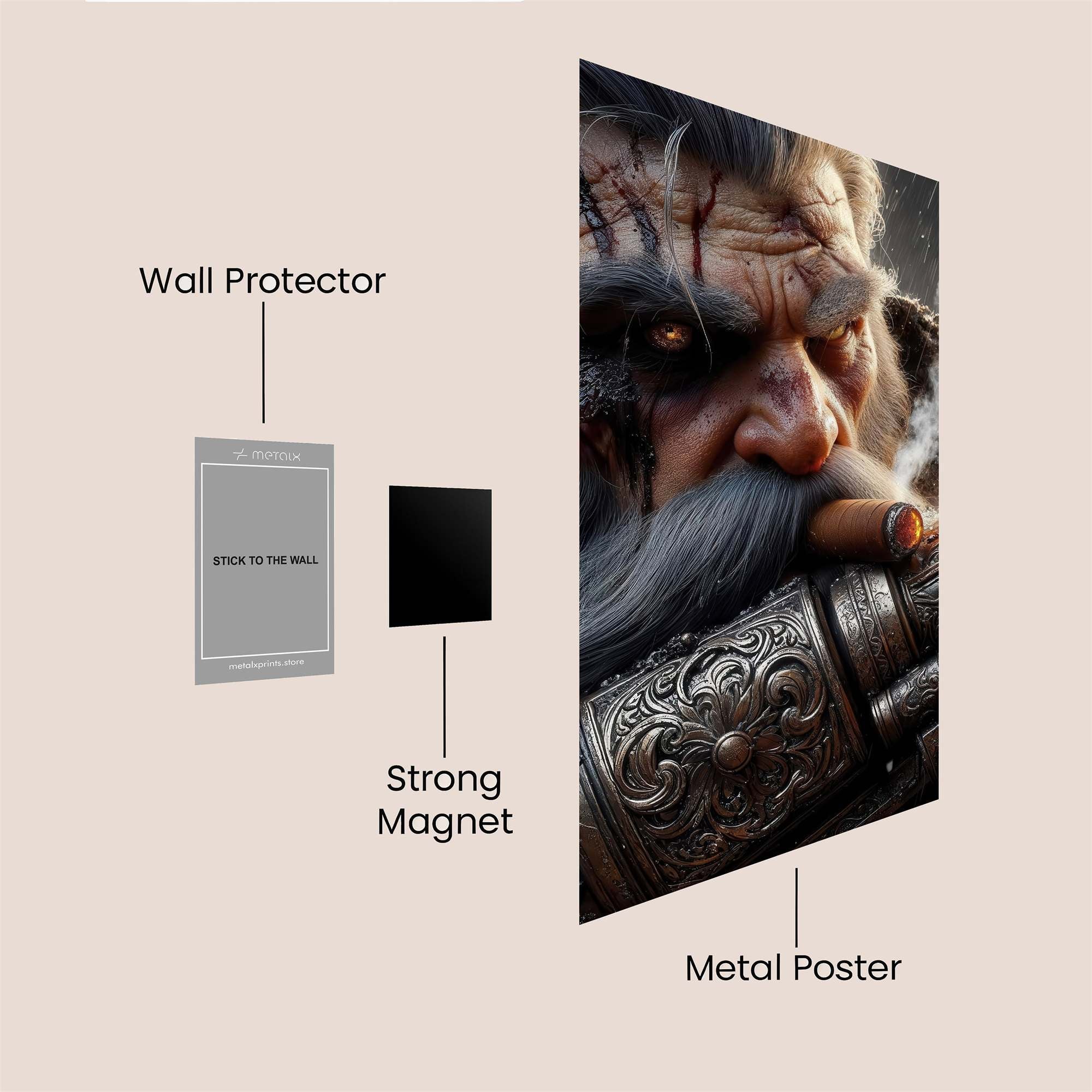 Dwarf Defiant Safe Wall Magnetic / M