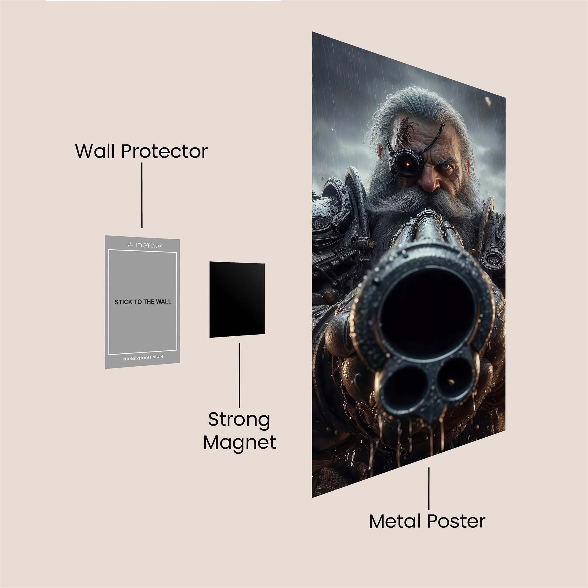 Dwarf Defiant Safe Wall Magnetic / M