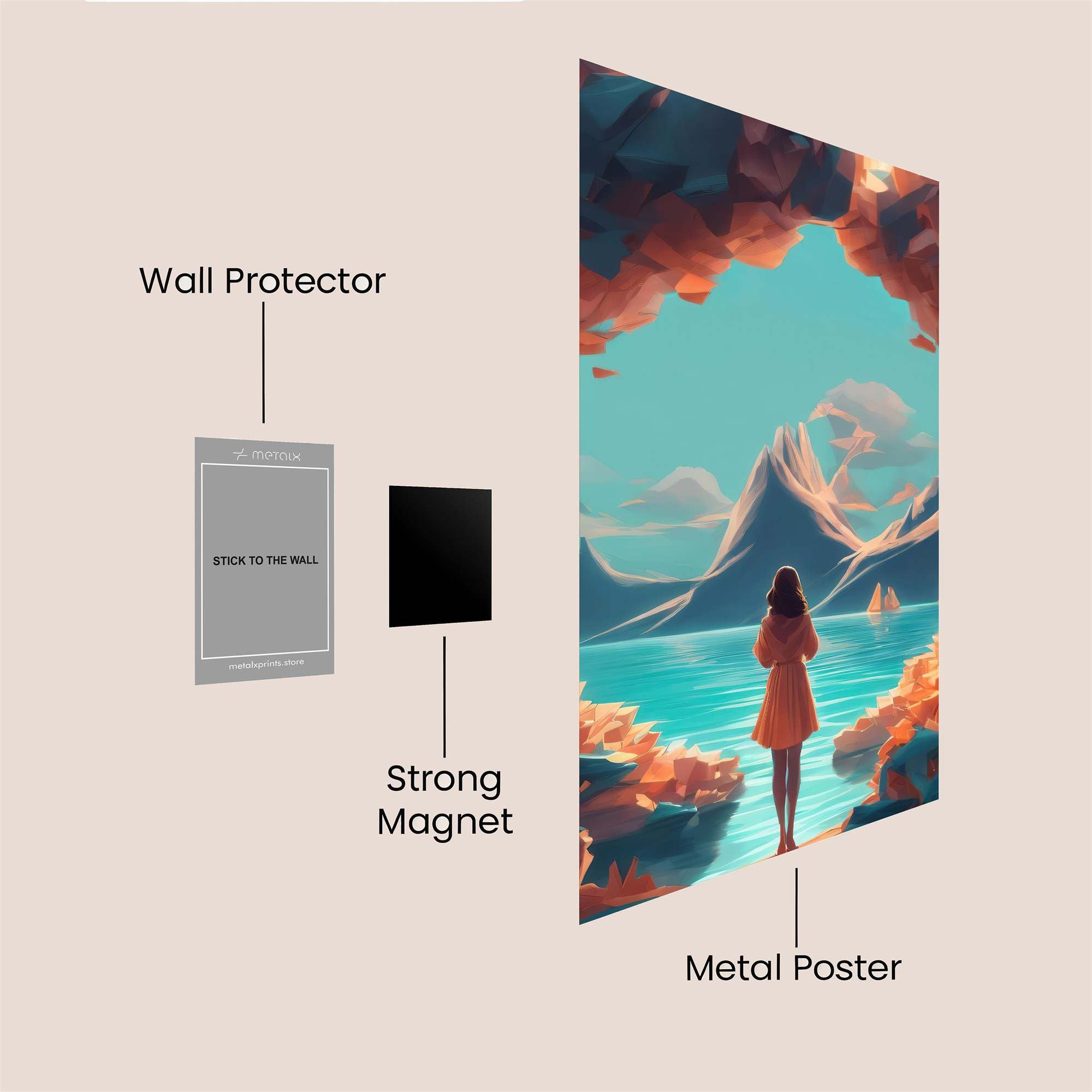 Cavern Serenity Safe Wall Magnetic / M