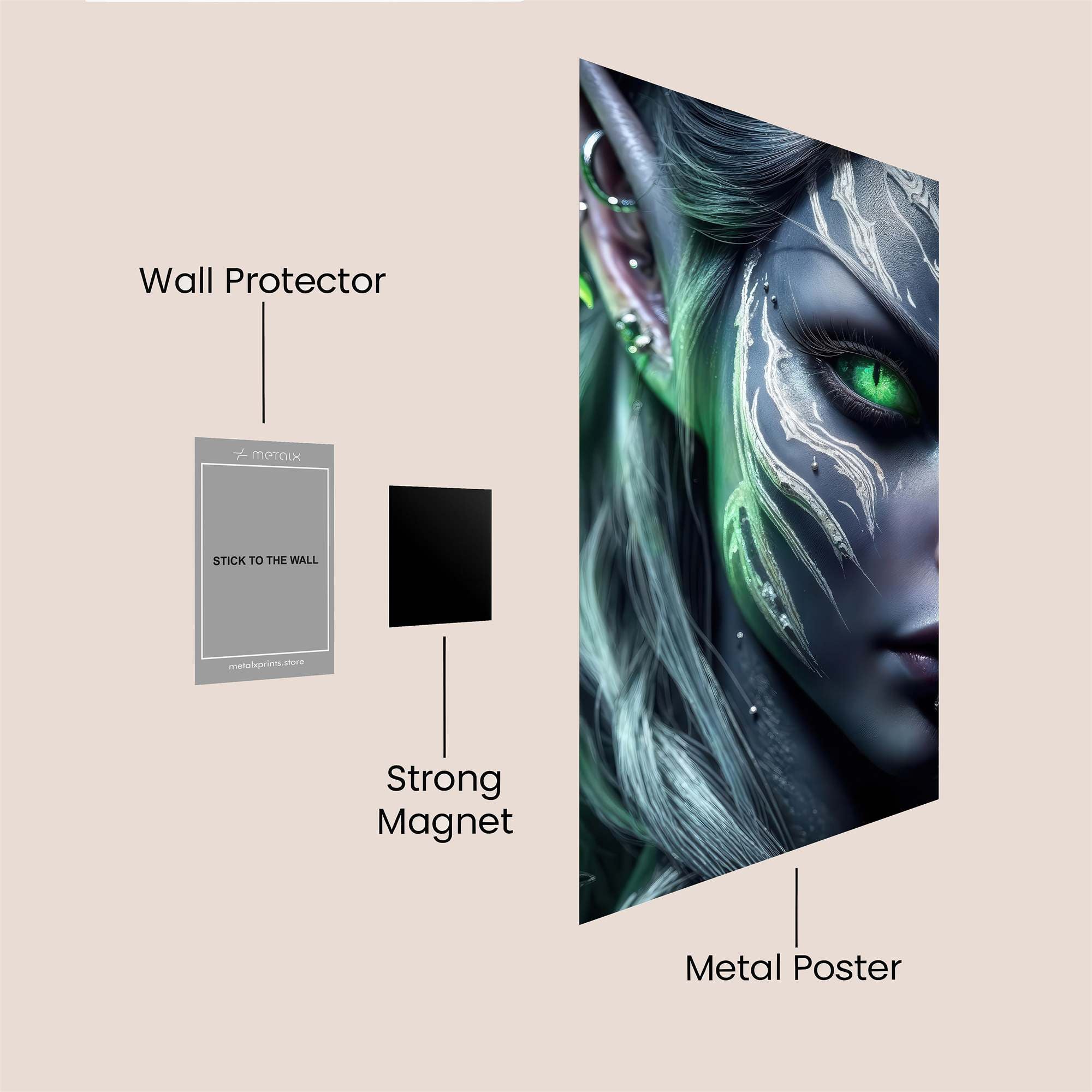Elf Enigma Safe Wall Magnetic / M