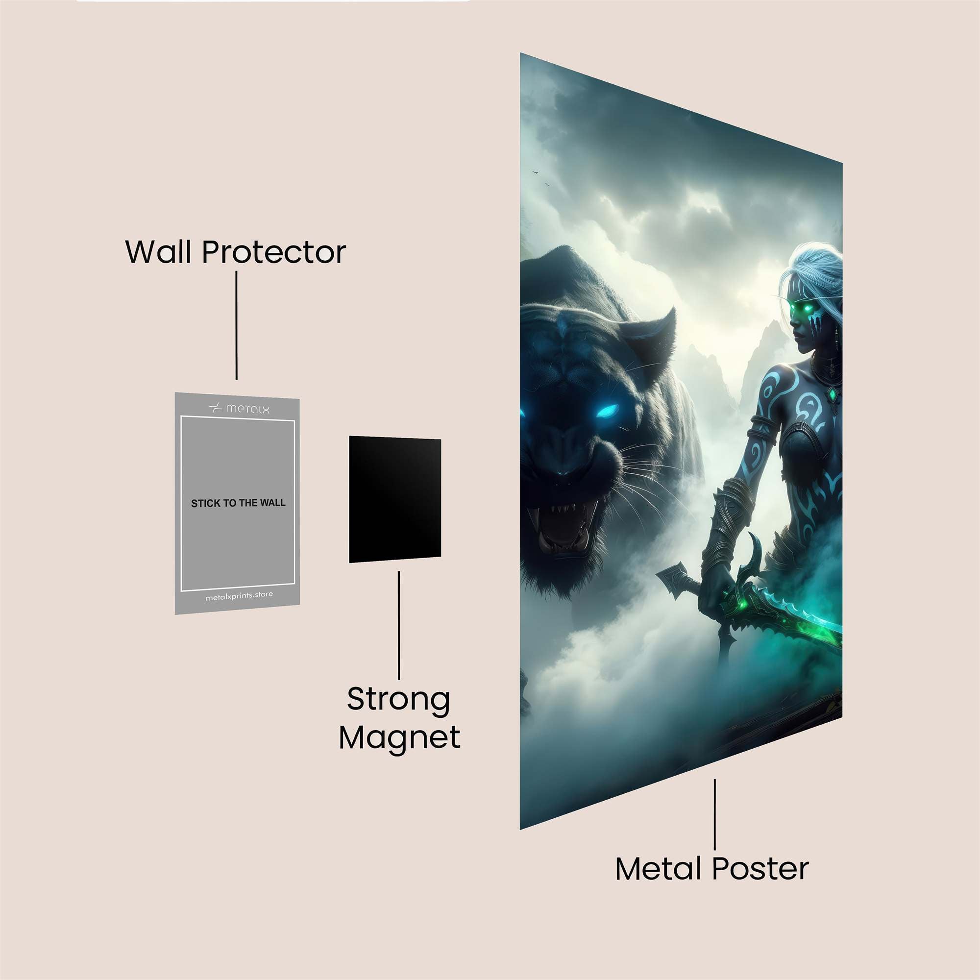 Nightshade Enigma Safe Wall Magnetic / M