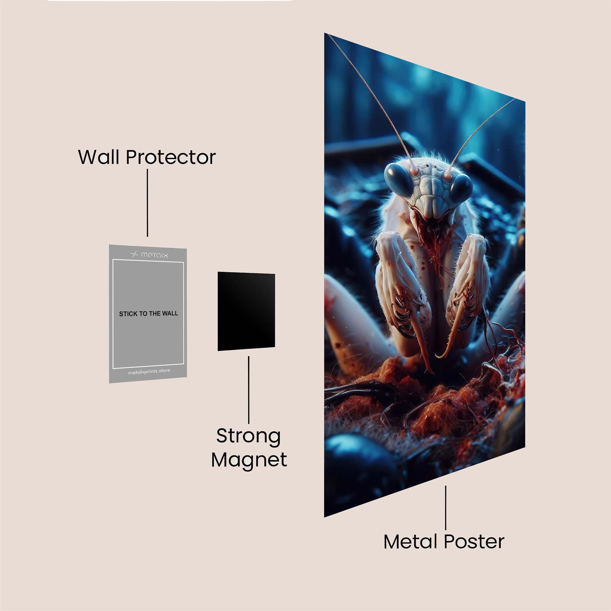 Mantis Feast Safe Wall Magnetic / M