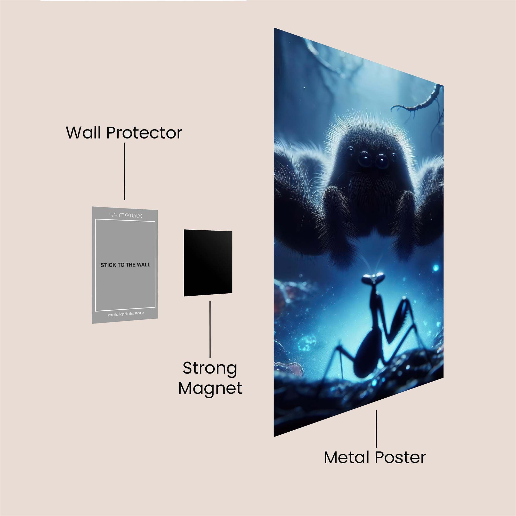 Spider Enigma Safe Wall Magnetic / M