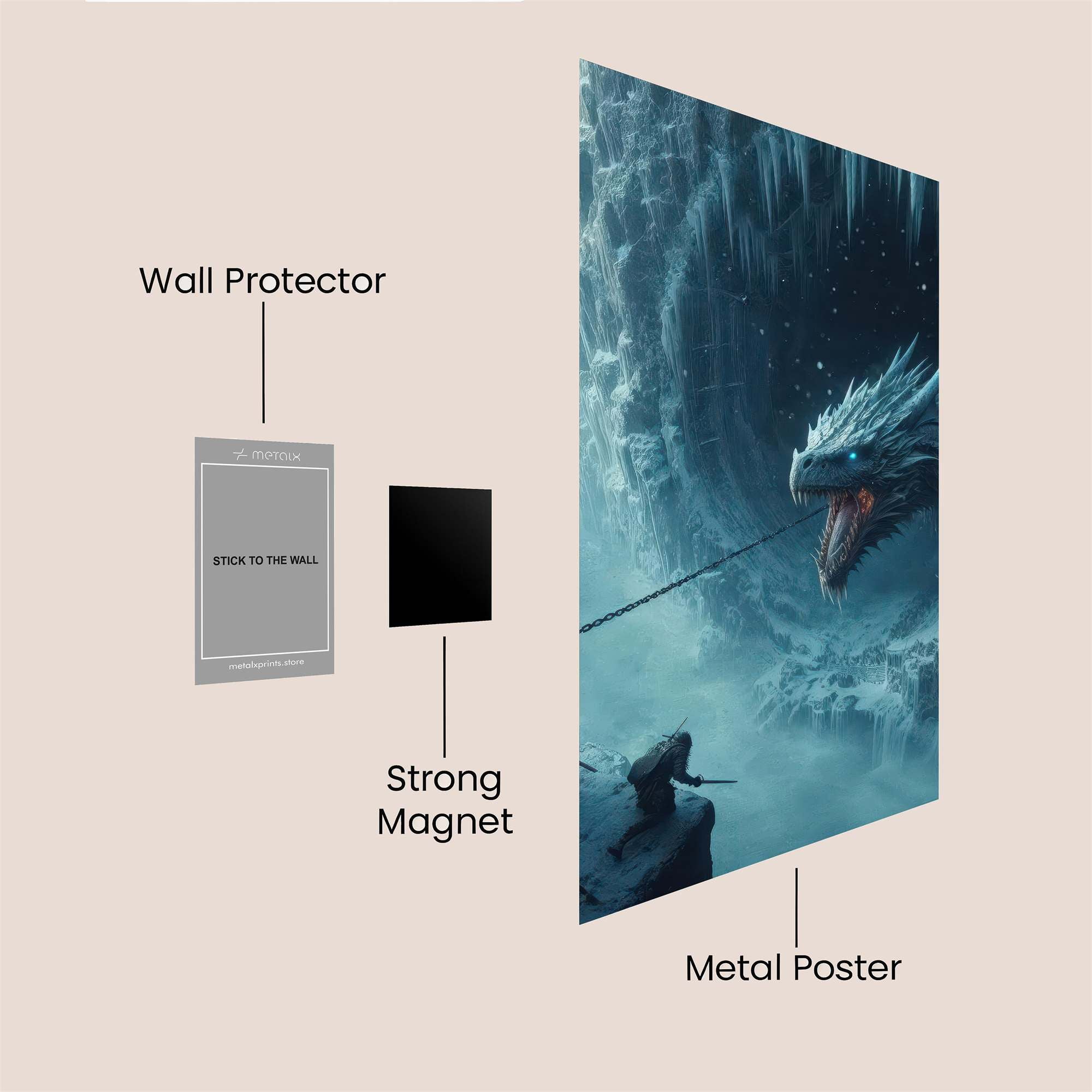 Viserion Unleashed Safe Wall Magnetic / M