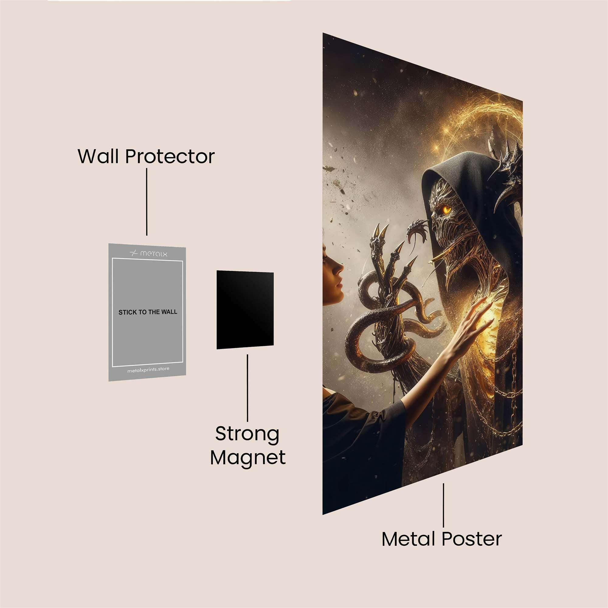 Daemon Whisper Safe Wall Magnetic / M