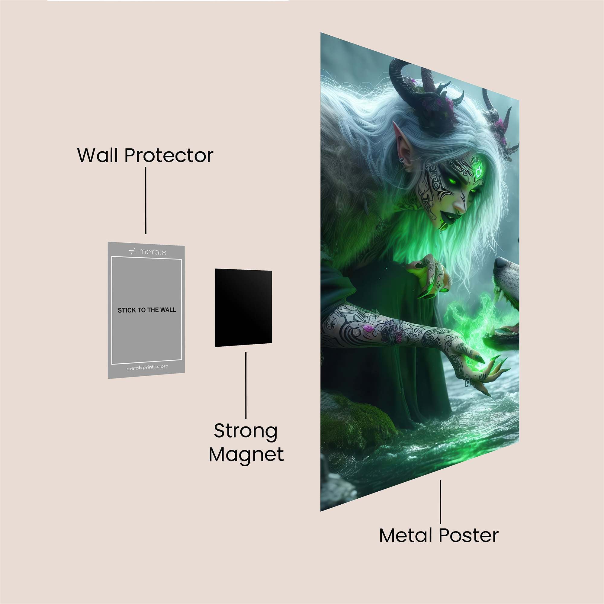 Elf Enchanter Safe Wall Magnetic / M