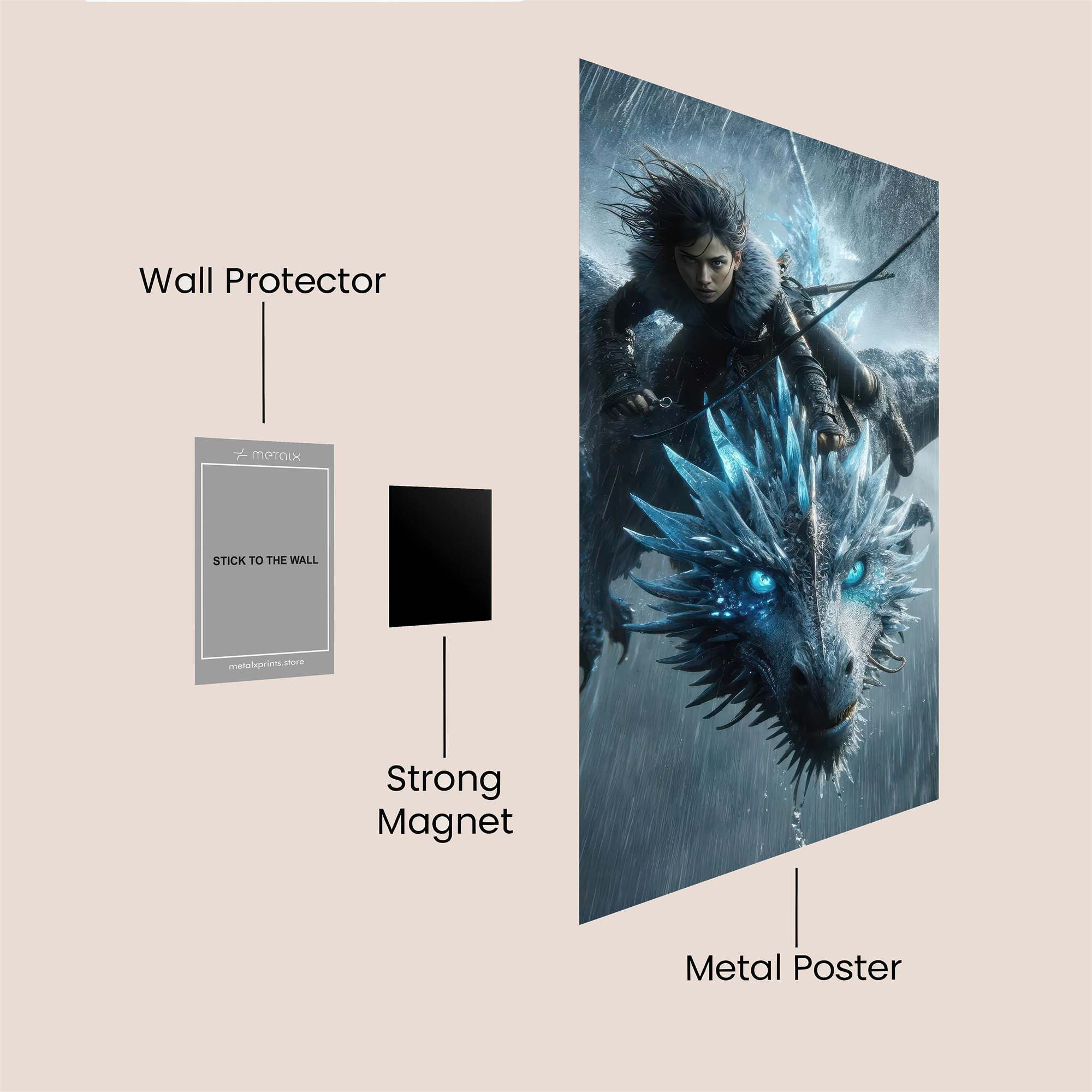 Drogon Defiant Safe Wall Magnetic / M