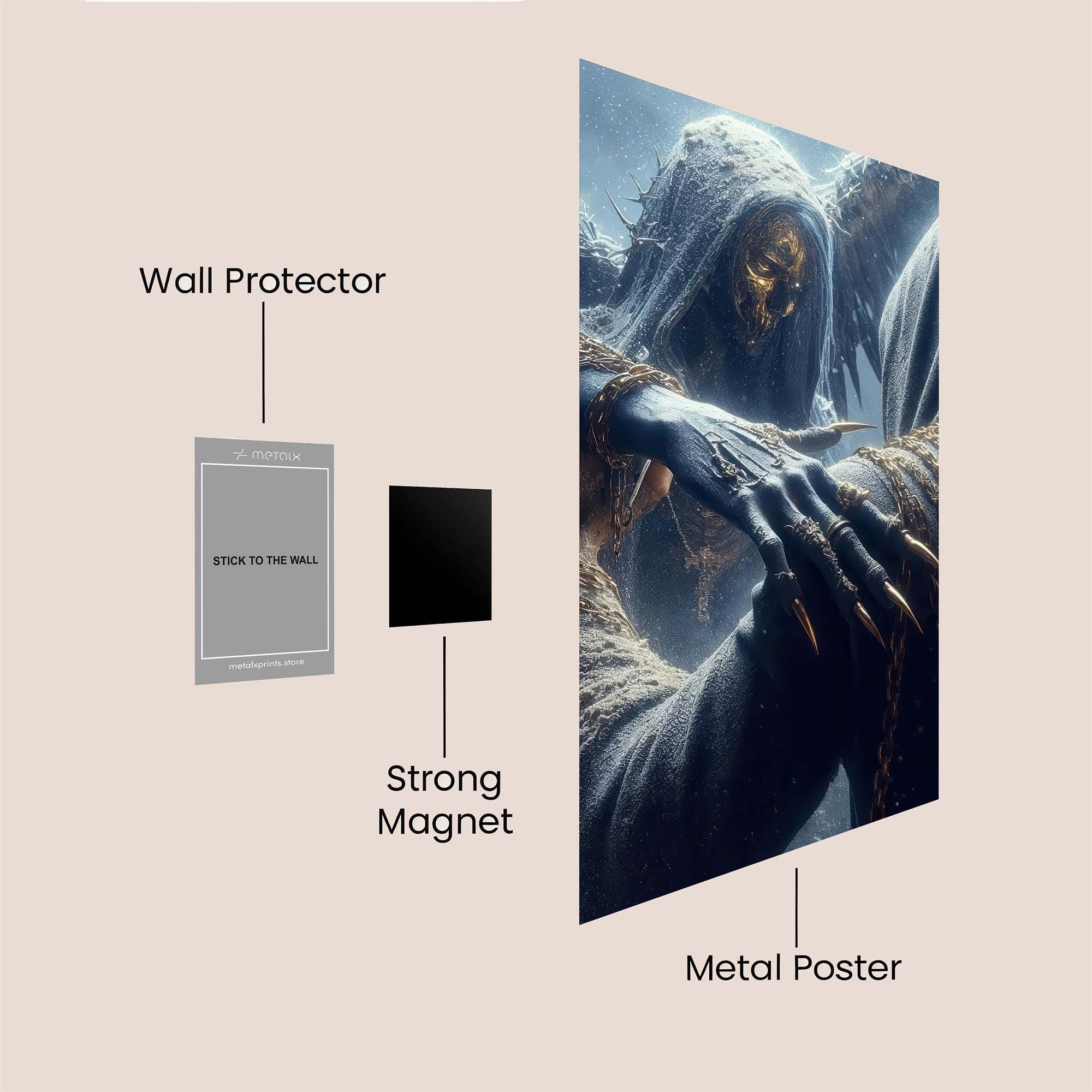 Deathly Embrace Safe Wall Magnetic / M