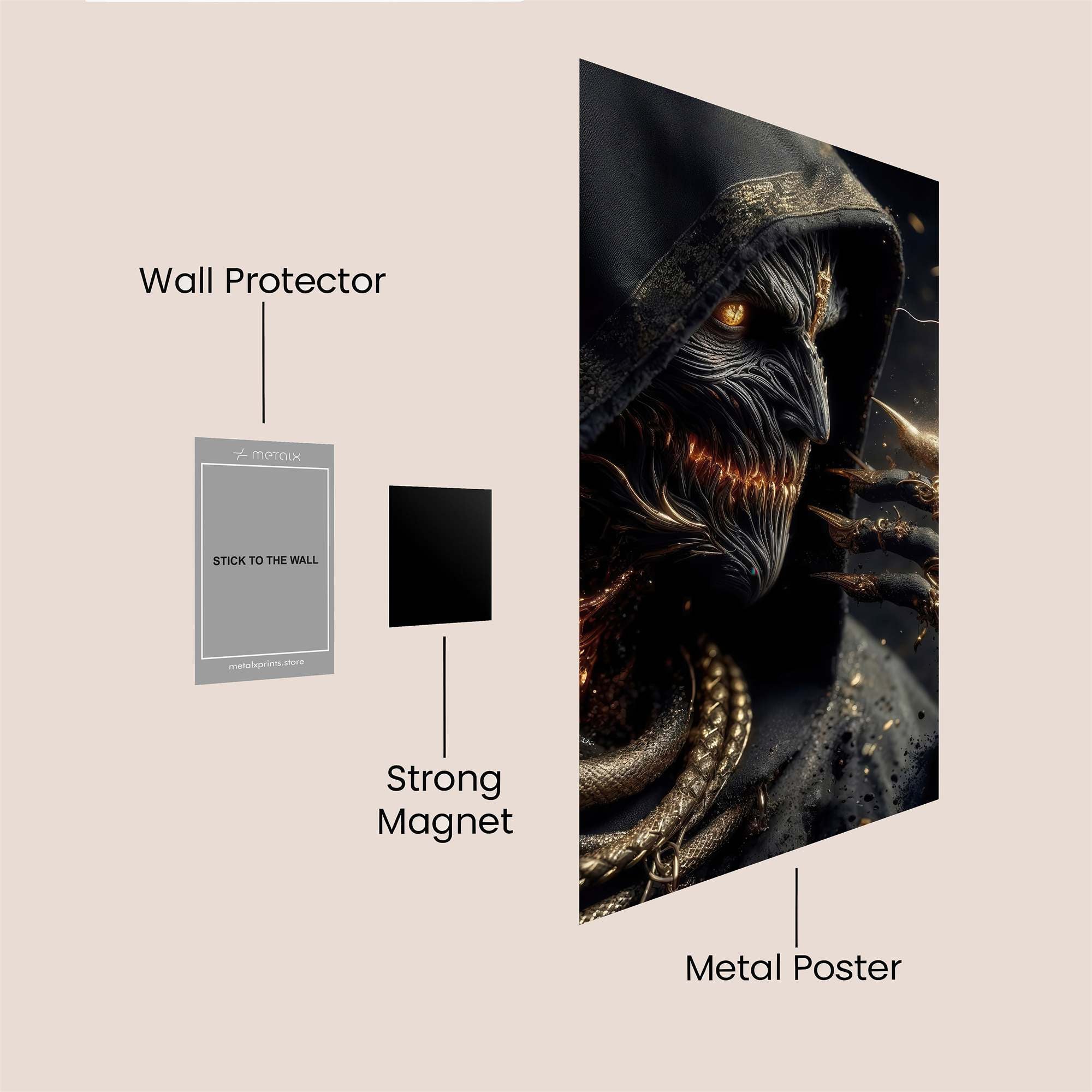 Demon Whisper Safe Wall Magnetic / M
