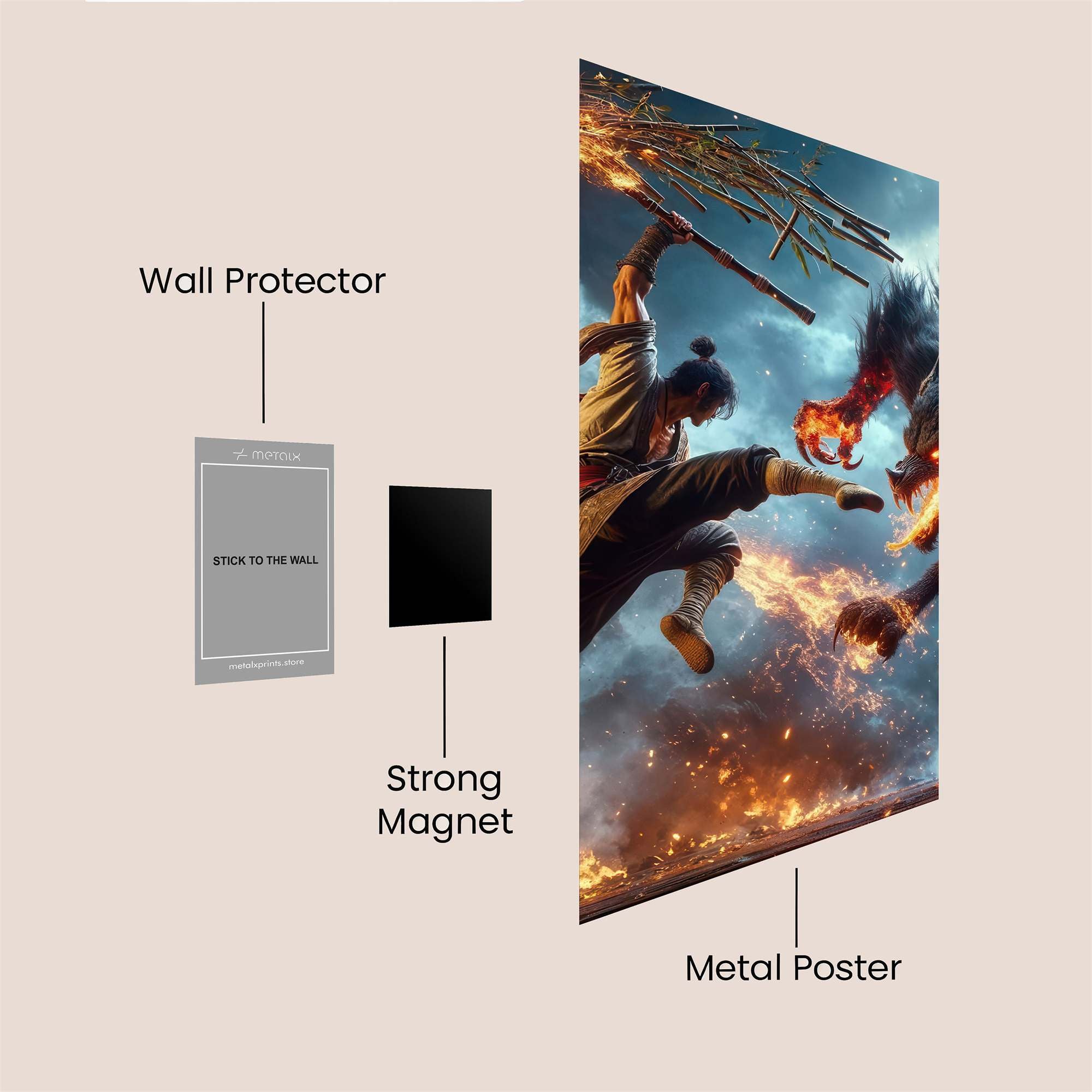 Werewolf Rampage Safe Wall Magnetic / M