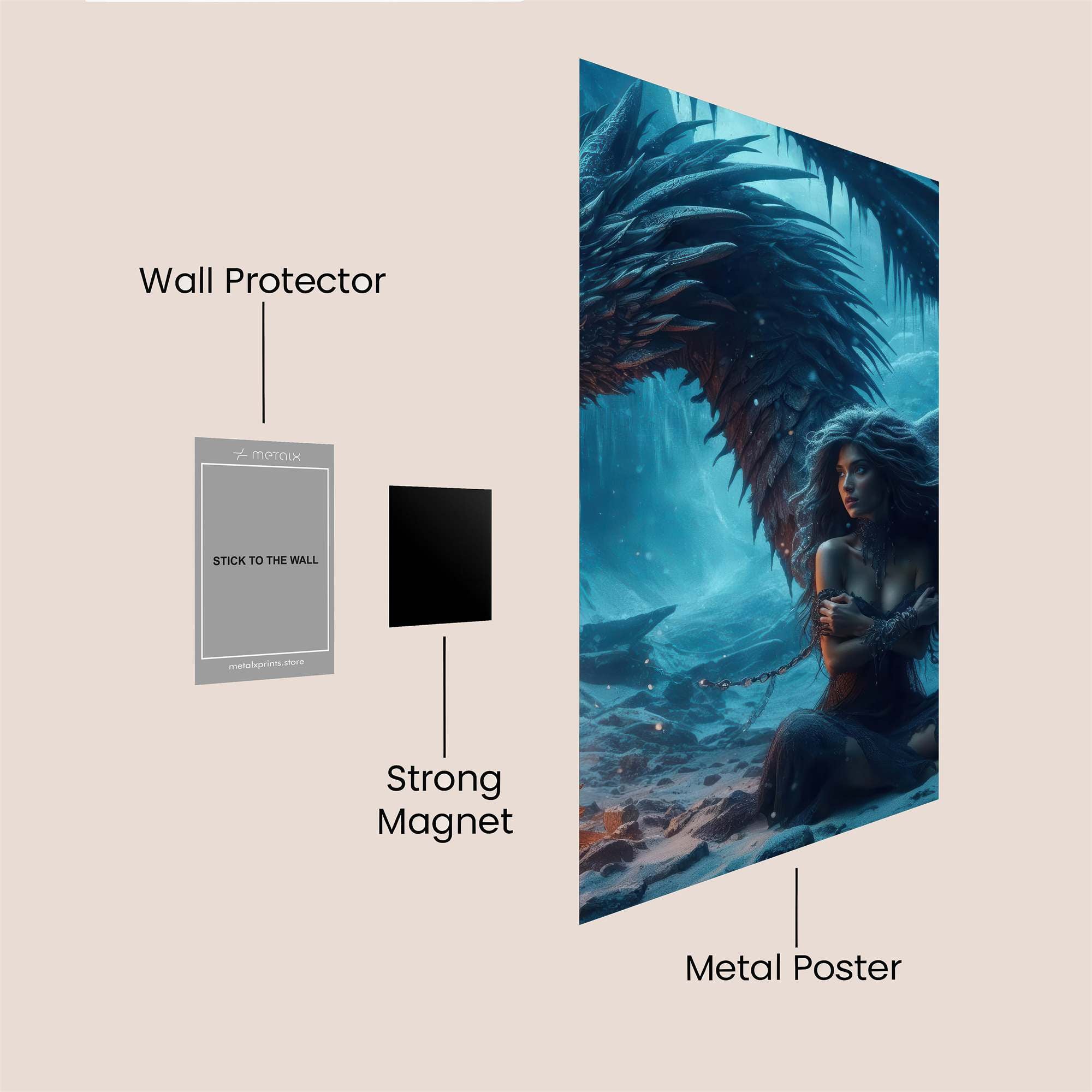 Dragon Serenity Safe Wall Magnetic / M