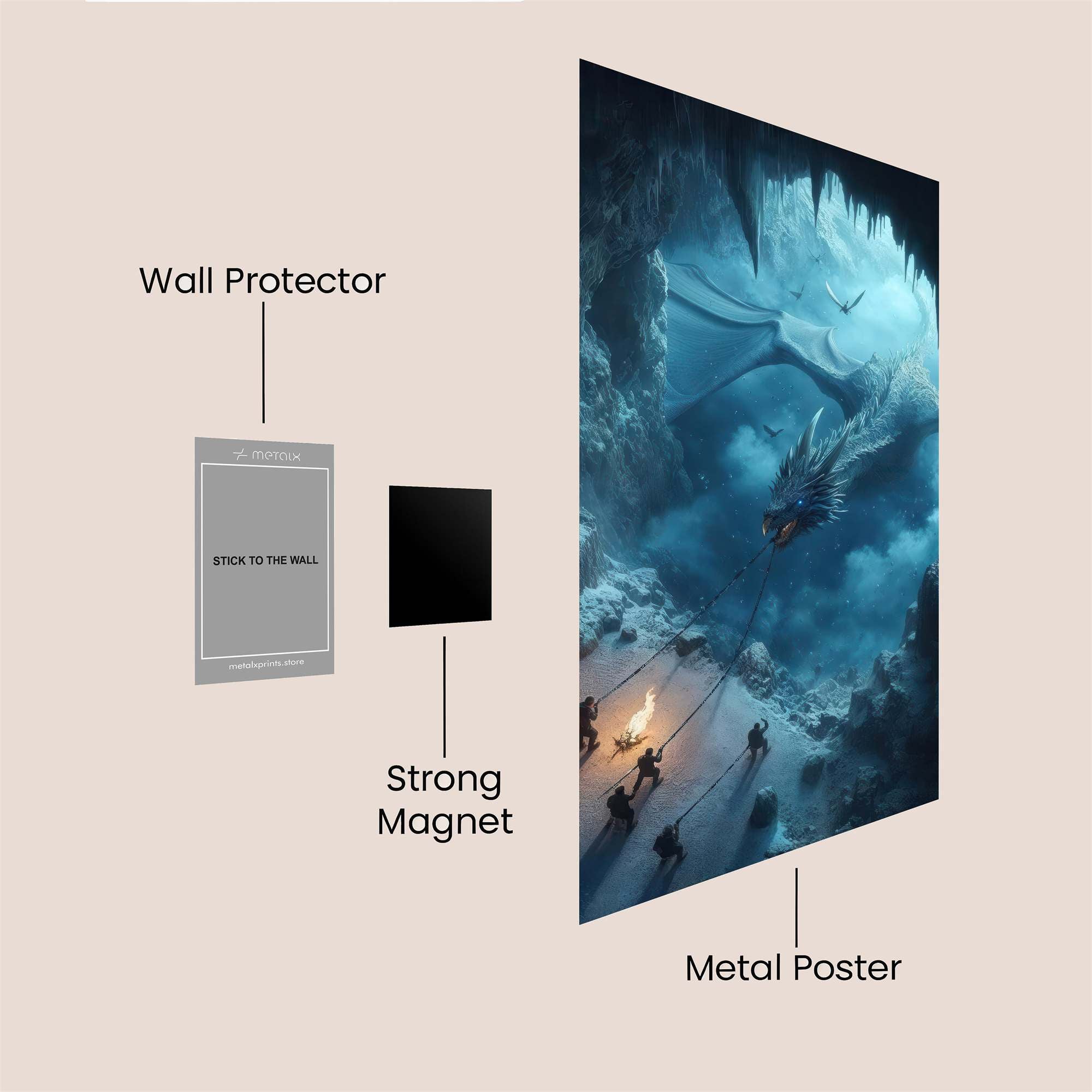 Dragon Menace Safe Wall Magnetic / M