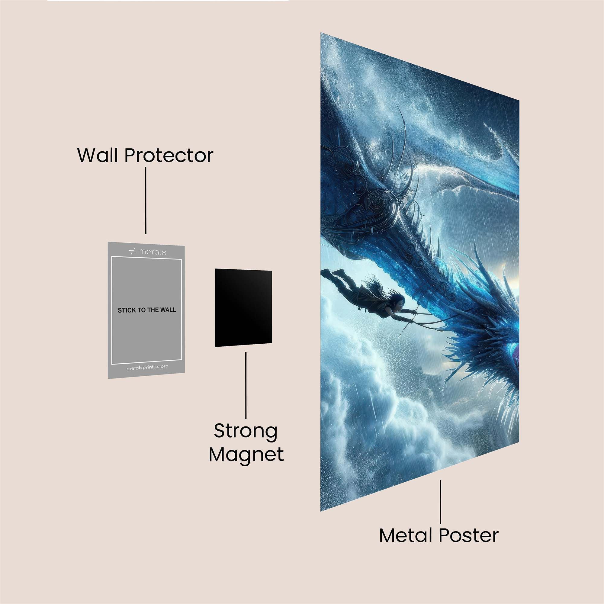 Dragon Tempest Safe Wall Magnetic / M