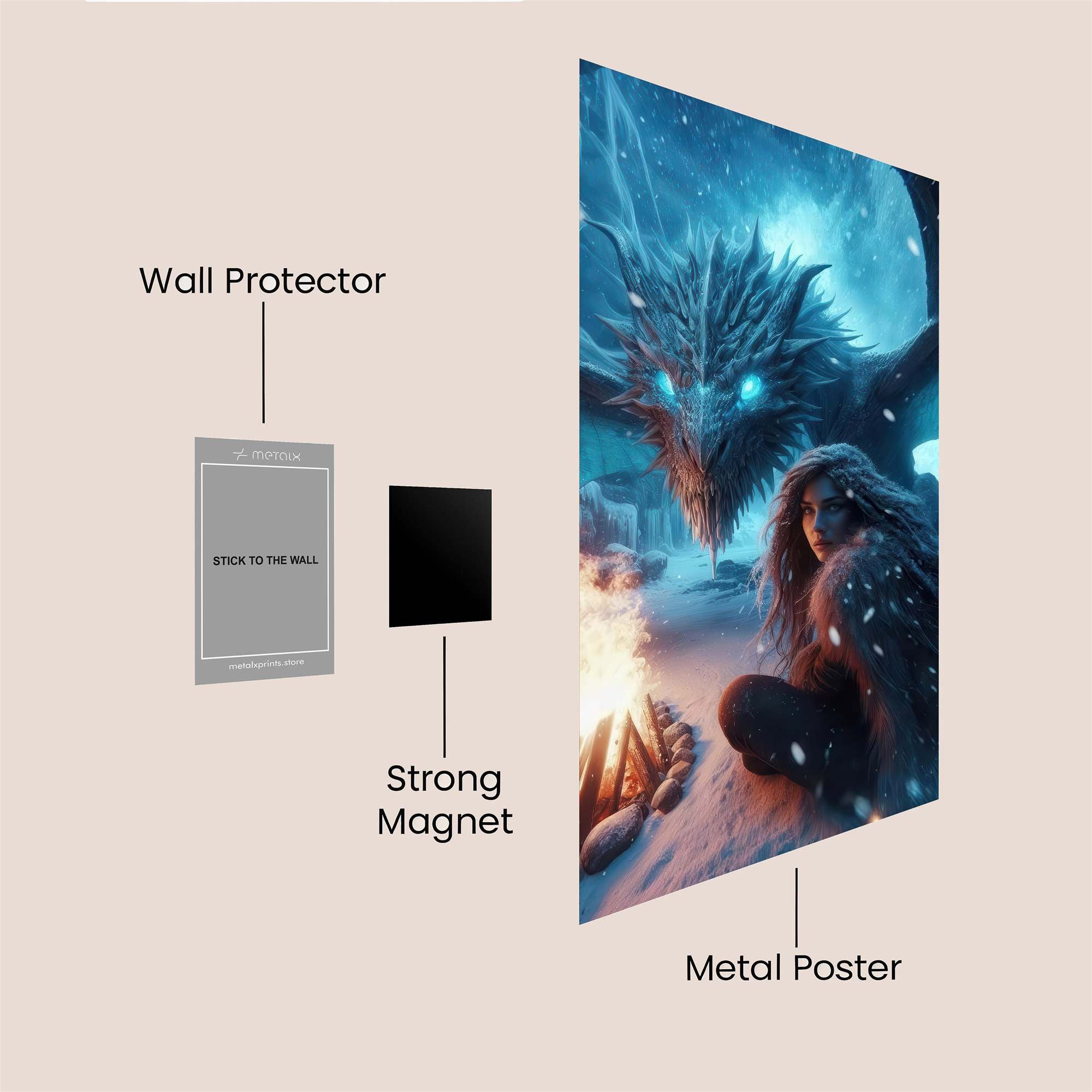 Dragon Serenity Safe Wall Magnetic / M