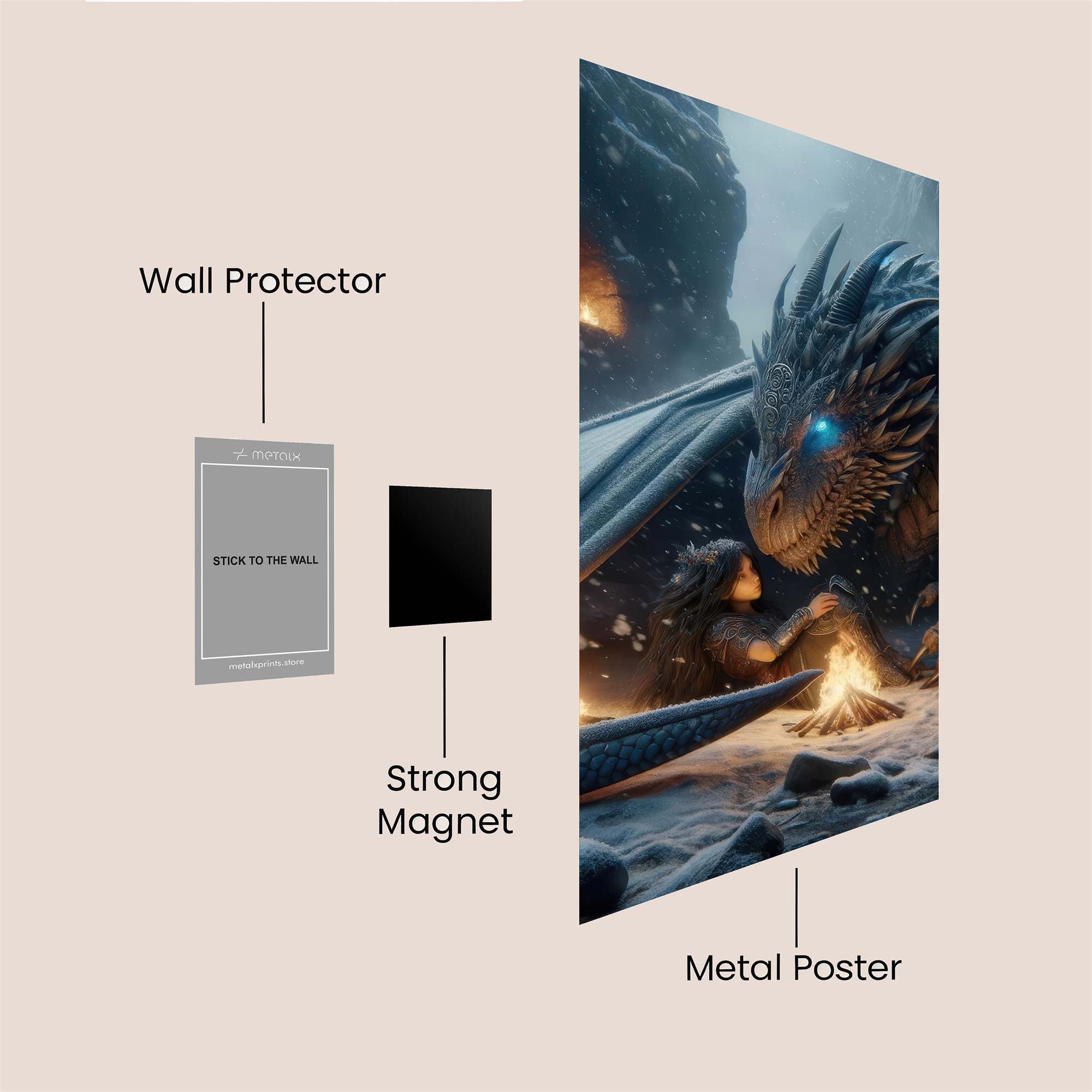 Drogon Serene Safe Wall Magnetic / M