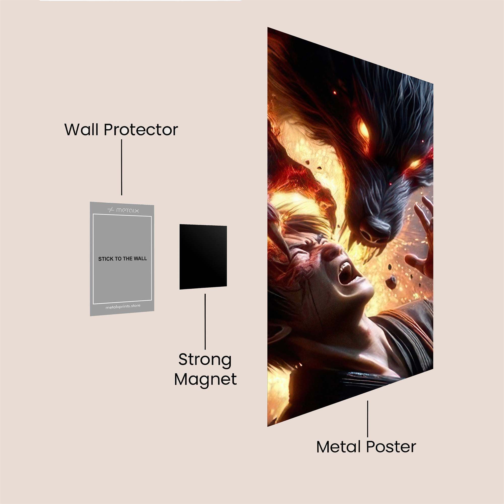 Demon Enigma Safe Wall Magnetic / M