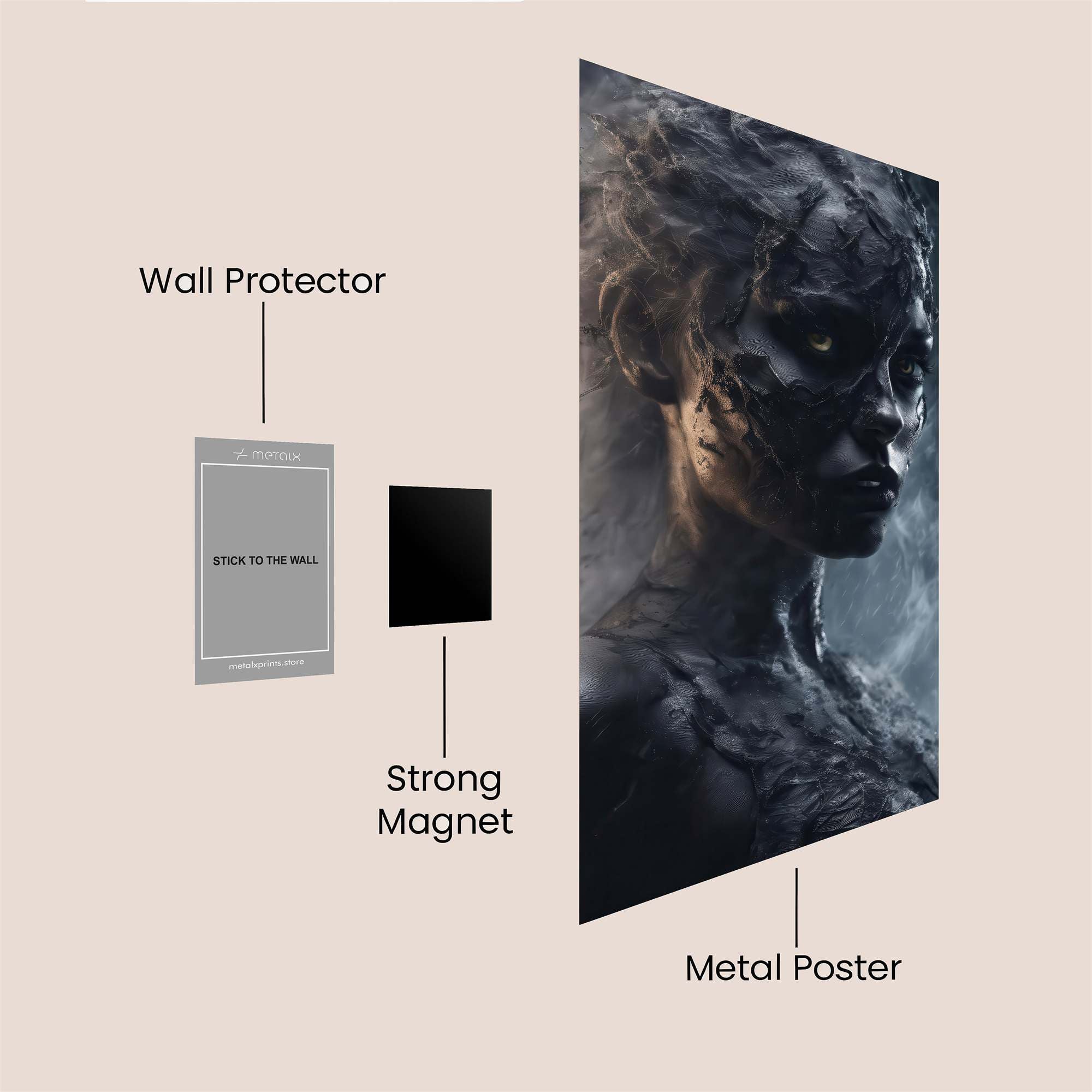 Shadow Enigma Safe Wall Magnetic / M