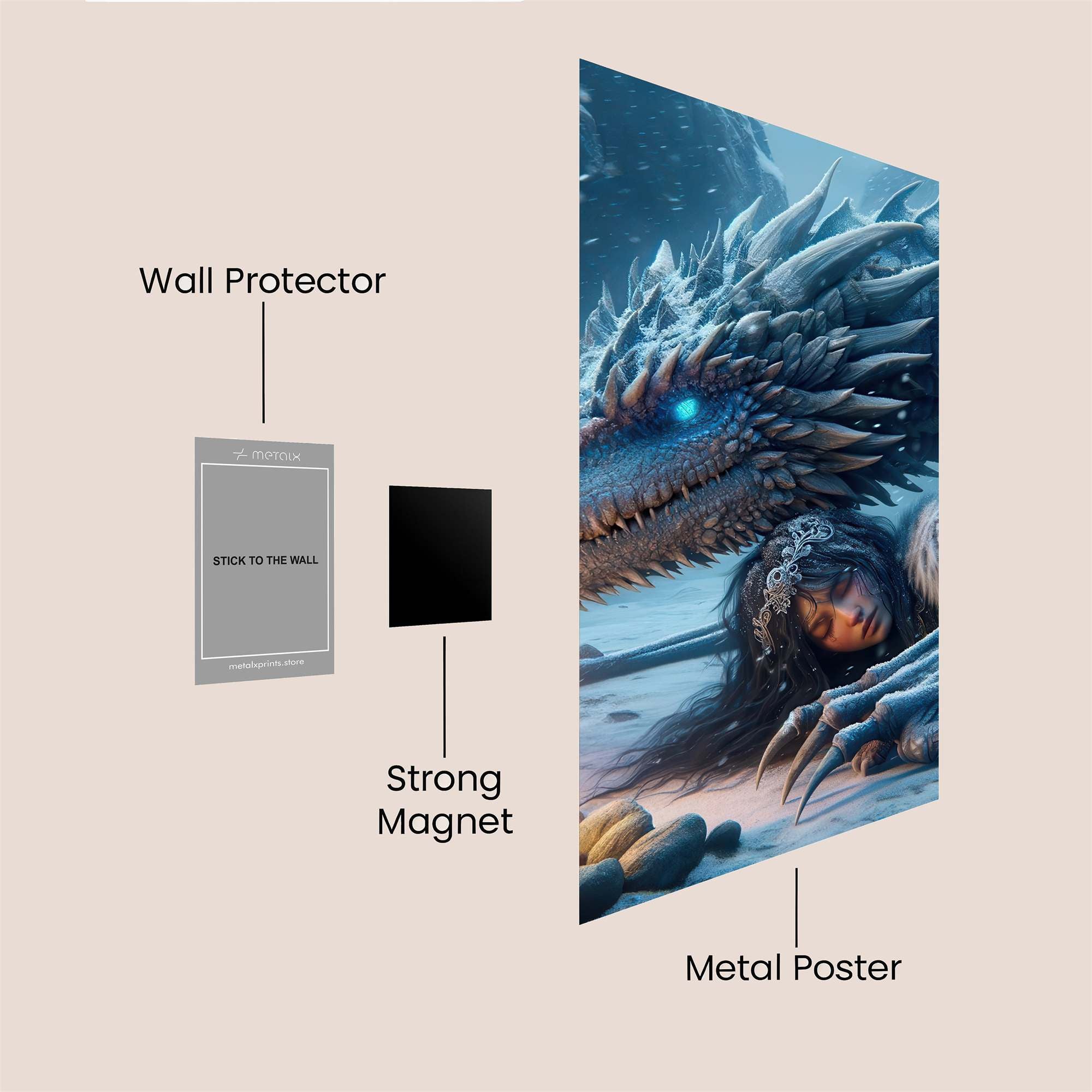 Dragon Serenity Safe Wall Magnetic / M